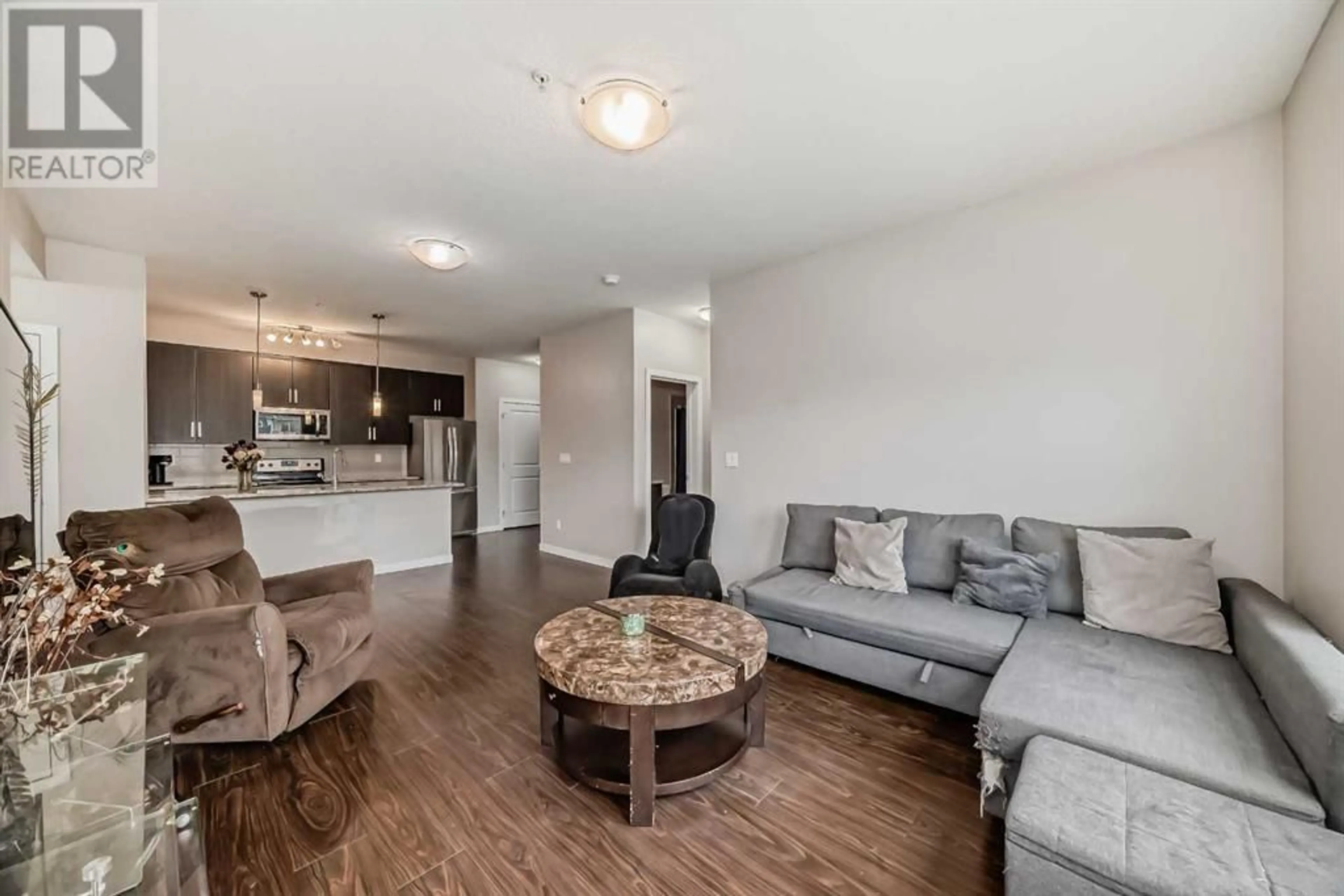 Living room for 202 200 Cranfield Common SE, Calgary Alberta T3M1S2