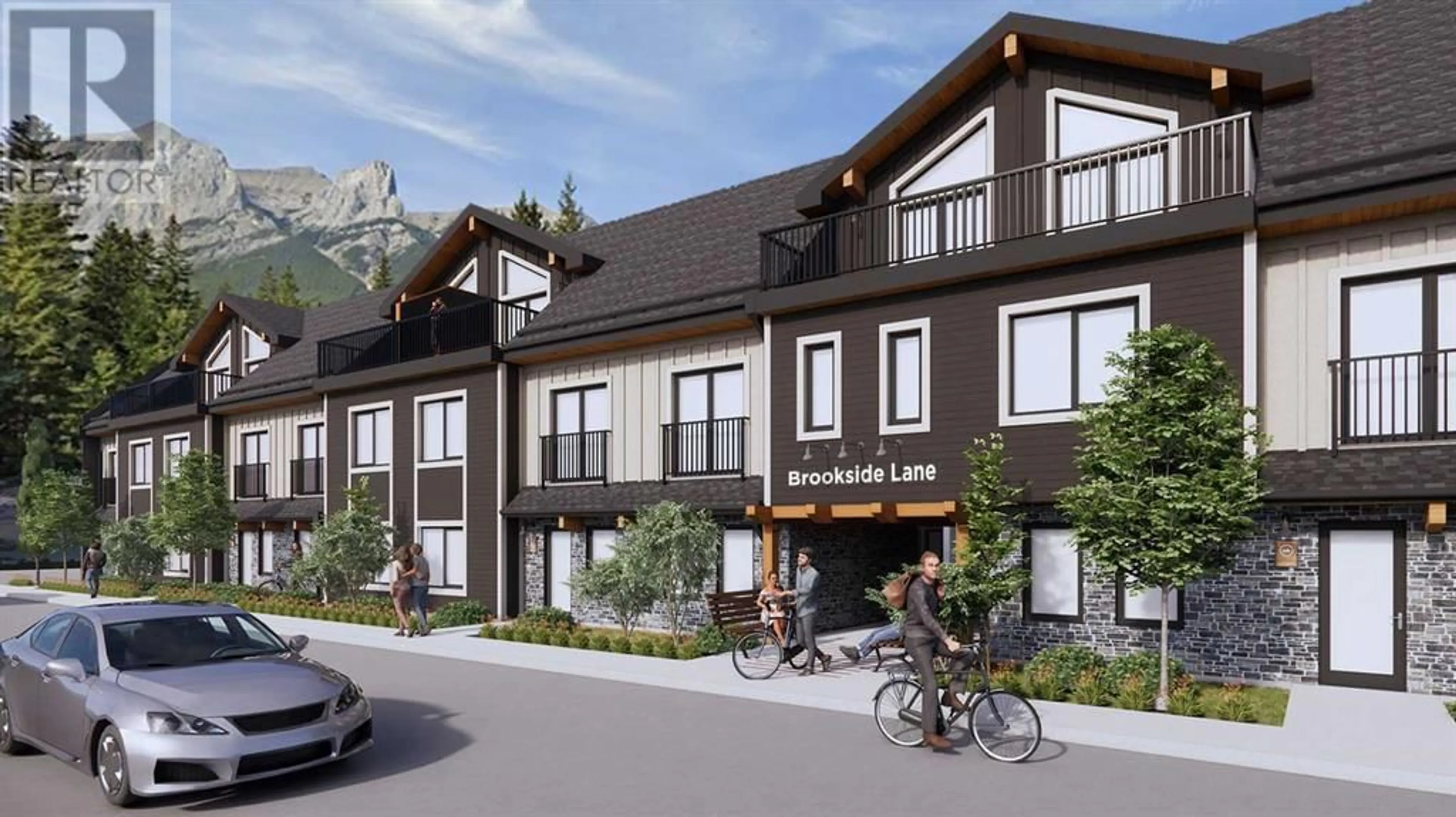 A pic from exterior of the house or condo for 26 810 10th Street, Canmore Alberta T1W2A7