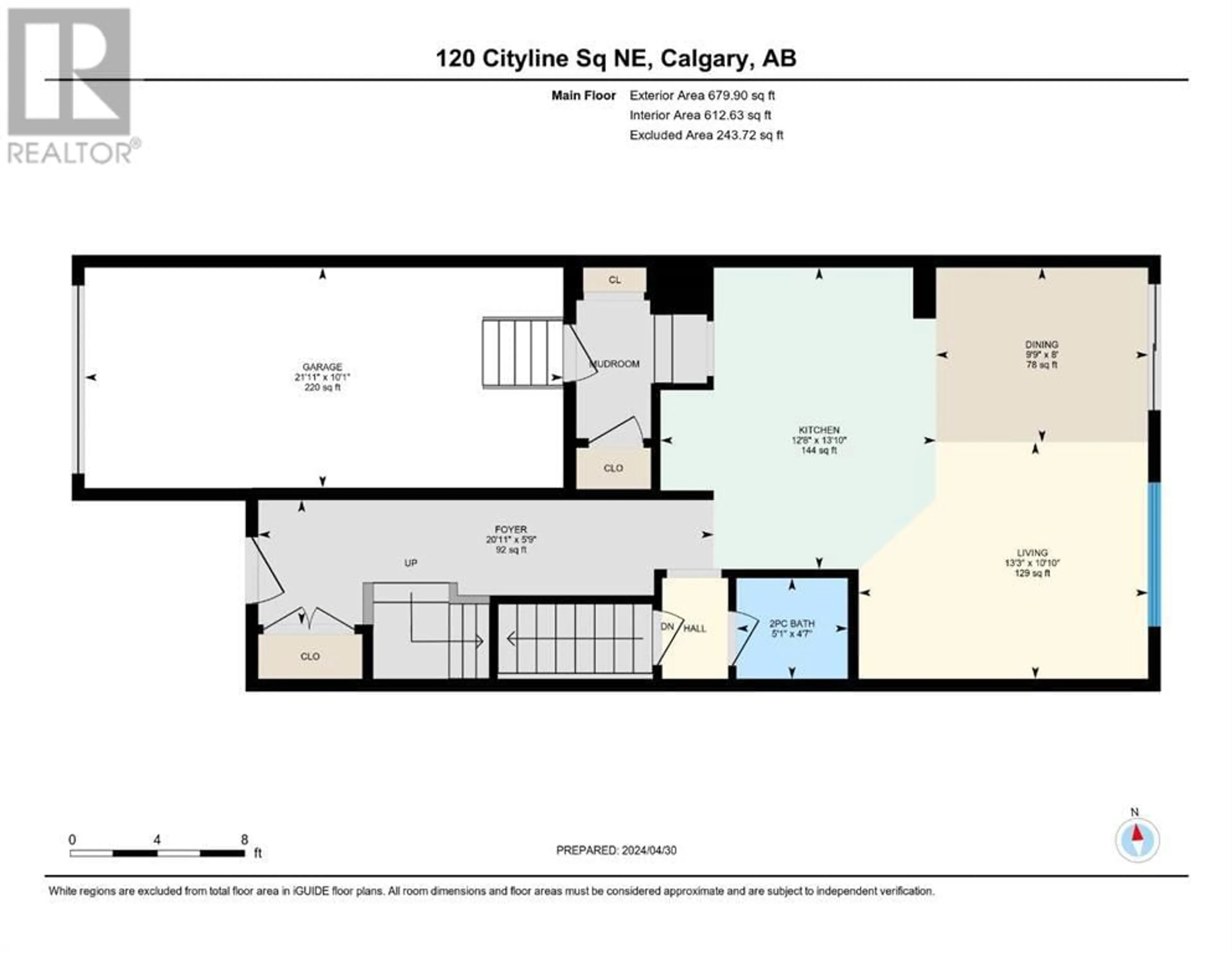 Floor plan for 120 Cityline Square Ne, Calgary Alberta T3N2H5