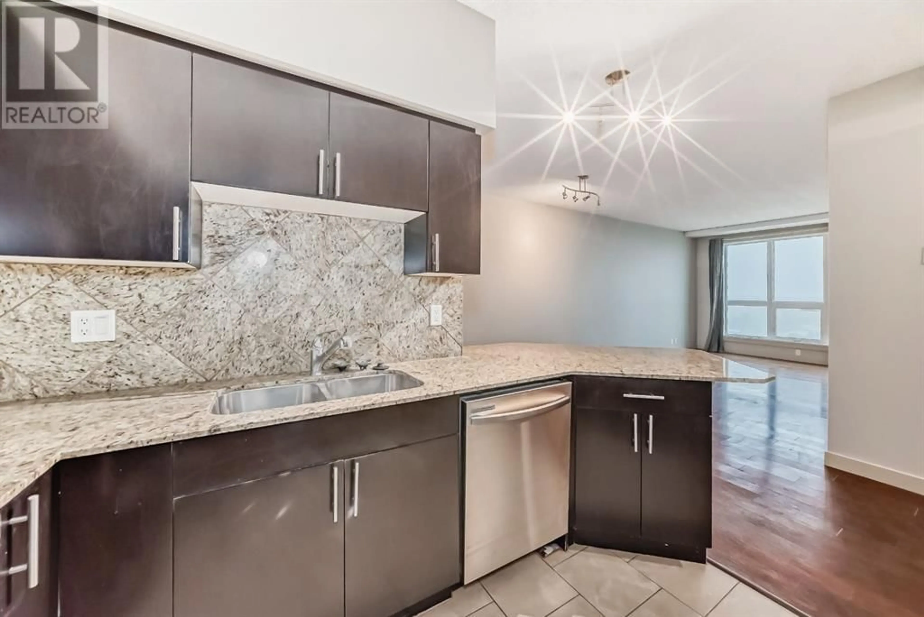 Contemporary kitchen, ceramic/tile floor for 1607 8710 Horton Road SW, Calgary Alberta T2V0P7