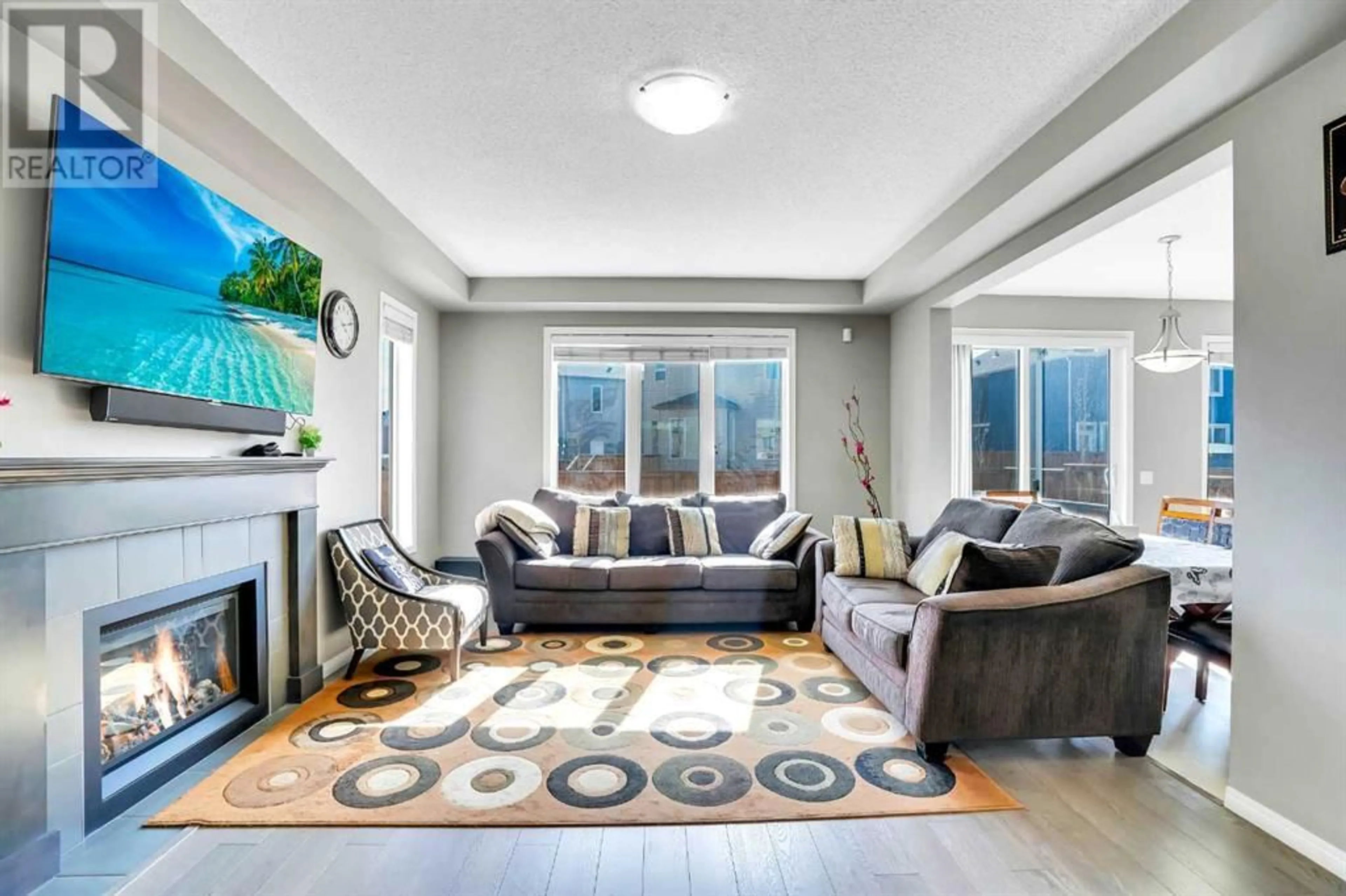 Living room with furniture, unknown for 76 CITYSCAPE GROVE NORTHEAST, Calgary Alberta T3N0M7