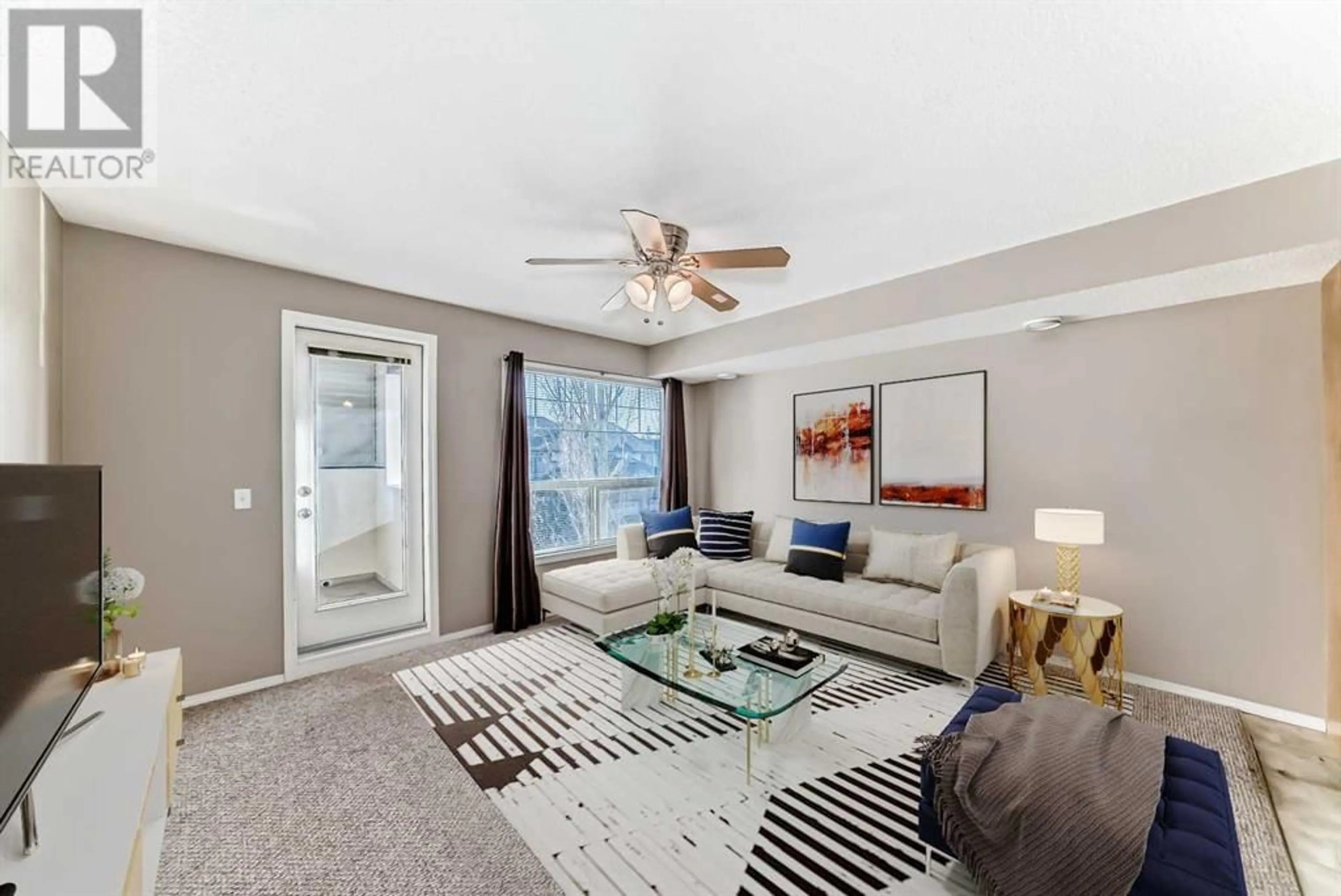 Living room with furniture, carpet floor for 140 SAGEWOOD BOULEVARD SOUTHWEST, Airdrie Alberta T4B3H5
