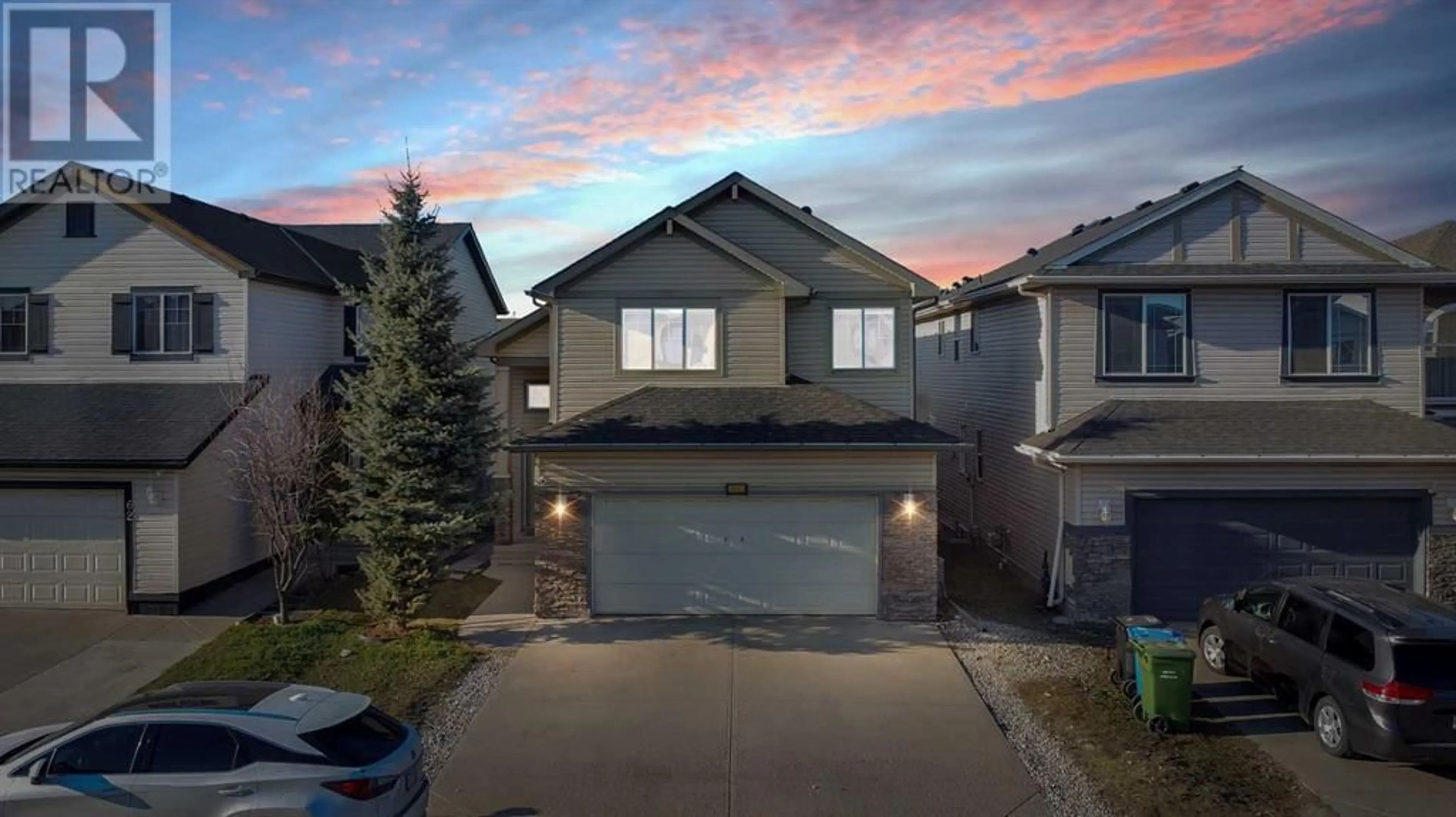 A pic from outside/outdoor area/front of a property/back of a property/a pic from drone, street for 66 SADDLECREST TERRACE NORTHEAST, Calgary Alberta T3J5L7
