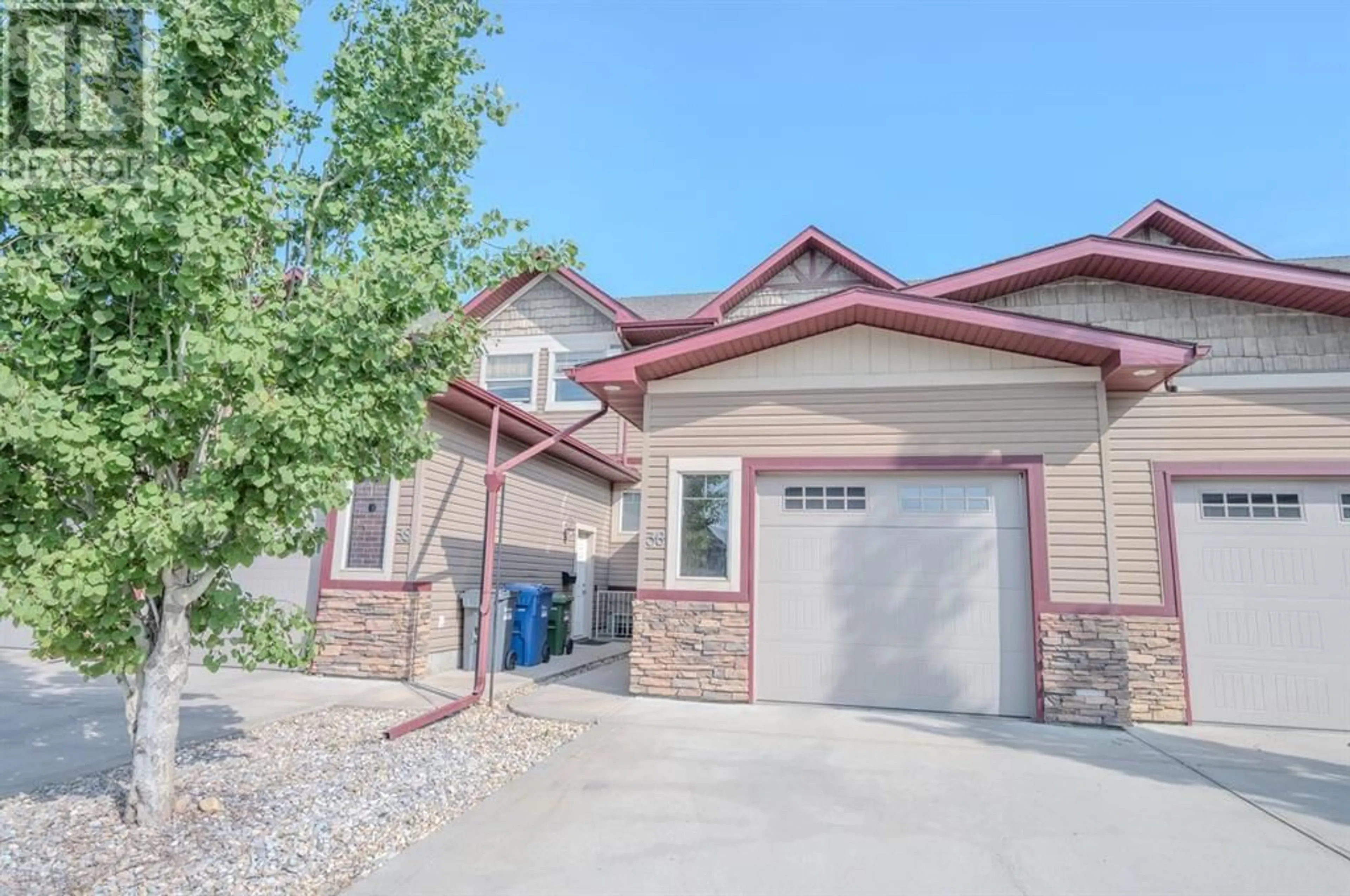 Home with vinyl exterior material, street for 45 IRONSTONE DRIVE, Red Deer Alberta T4R0C1