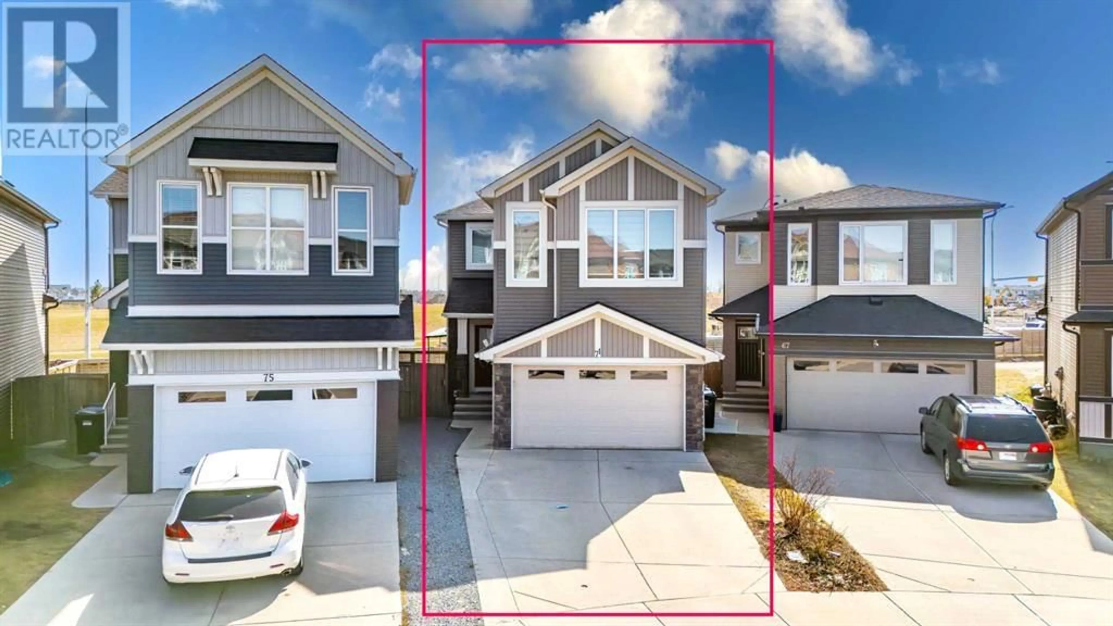 A pic from outside/outdoor area/front of a property/back of a property/a pic from drone, street for 71 SAVANNA PARADE NORTHEAST, Calgary Alberta T3J0V8