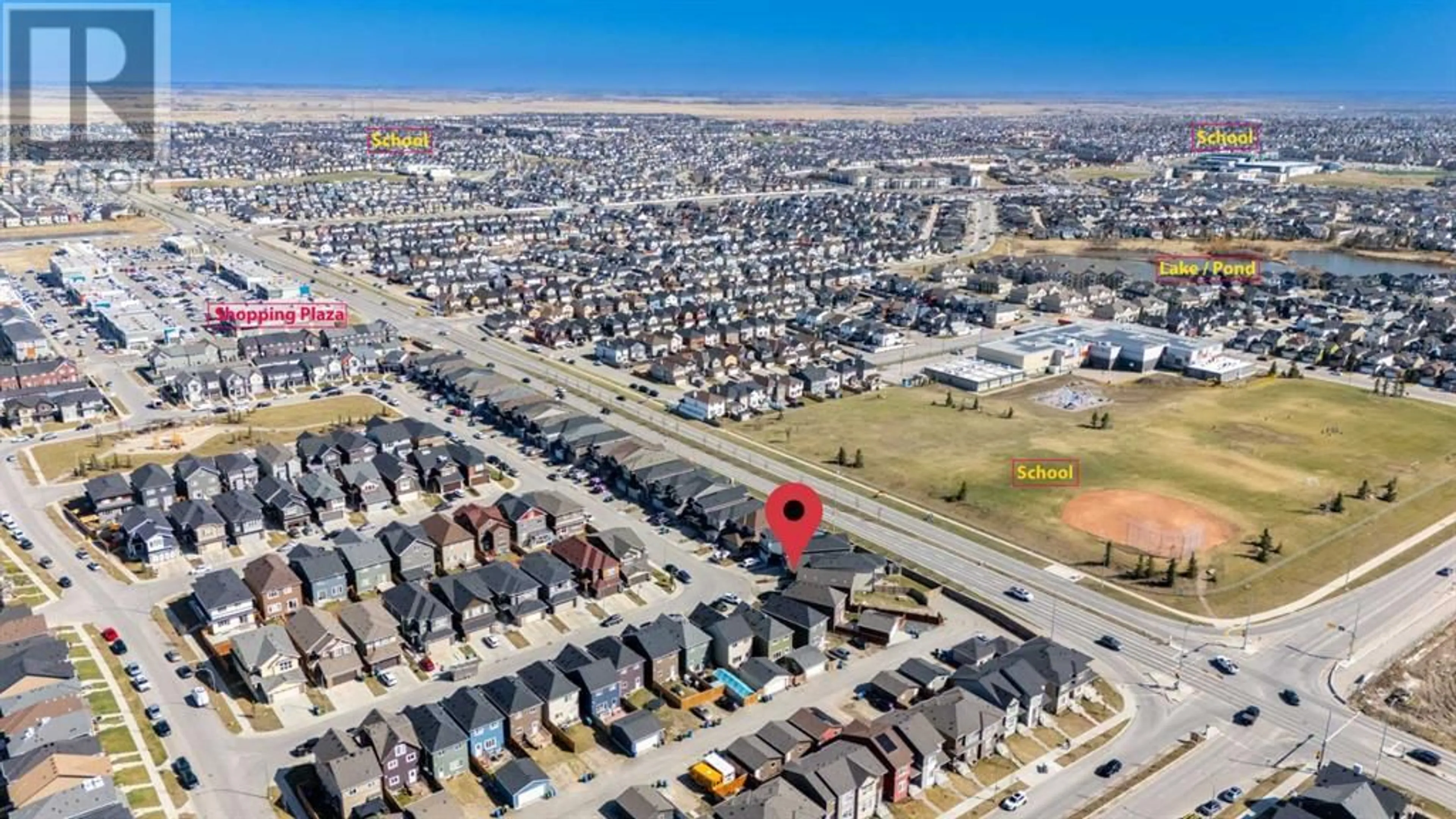 A pic from outside/outdoor area/front of a property/back of a property/a pic from drone, street for 71 SAVANNA PARADE NORTHEAST, Calgary Alberta T3J0V8