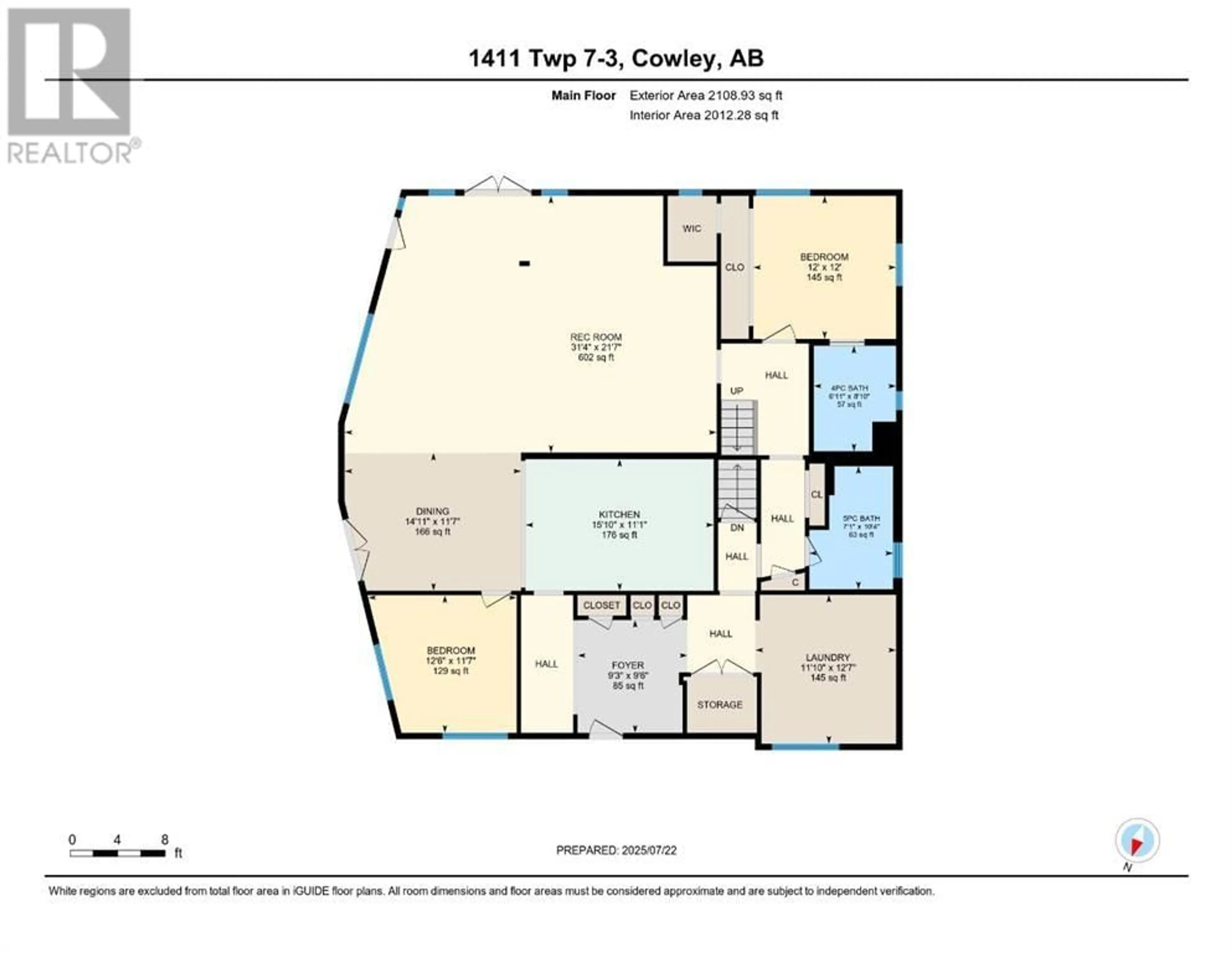 Floor plan for 1411 TWP RD 7-3, Cowley Alberta T0K1W0