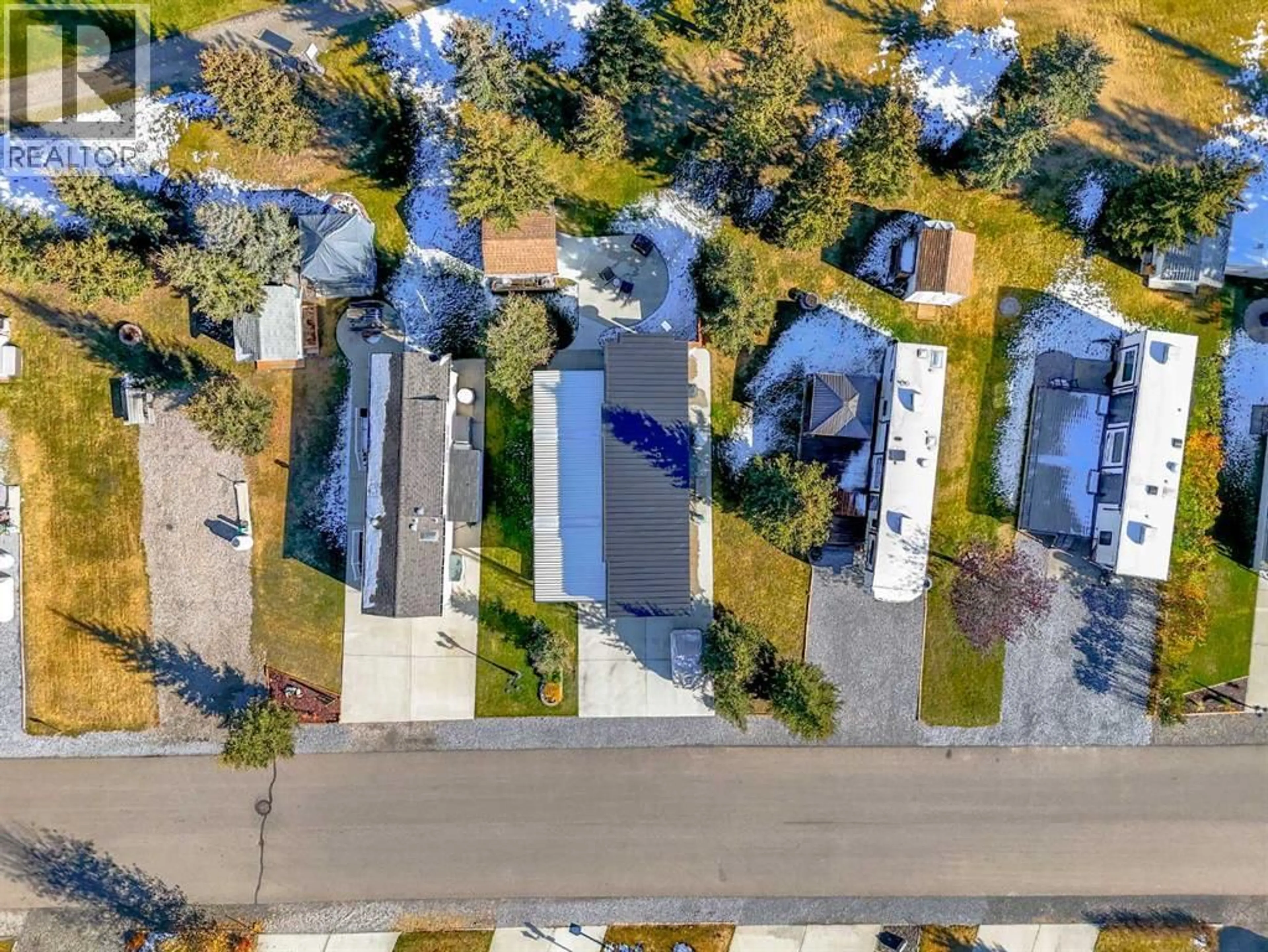 A pic from outside/outdoor area/front of a property/back of a property/a pic from drone, street for 32379 RANGE ROAD 55, Rural Mountain View County Alberta T0M1X0