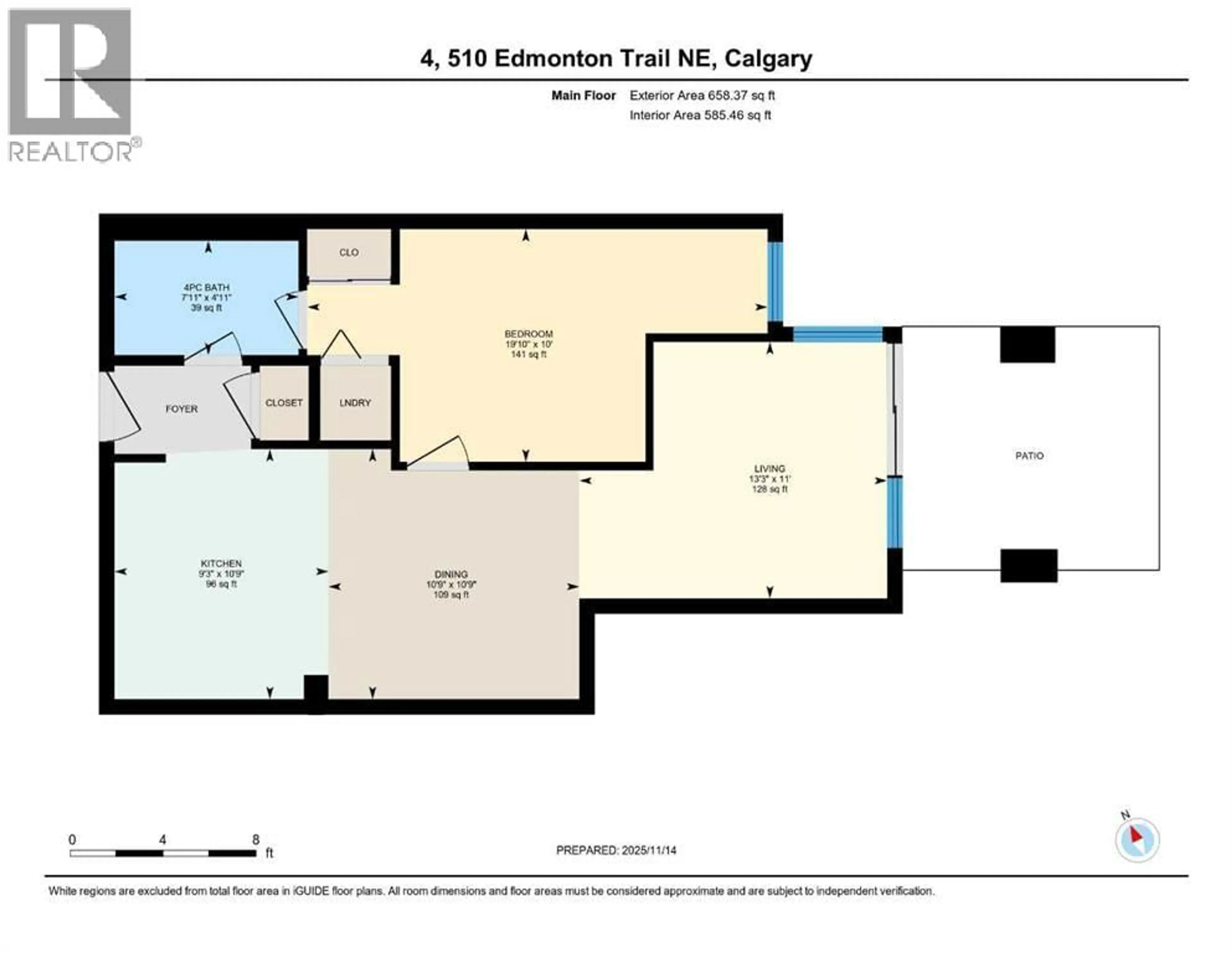Floor plan for 510 EDMONTON TRAIL NORTHEAST, Calgary Alberta T2E3H1