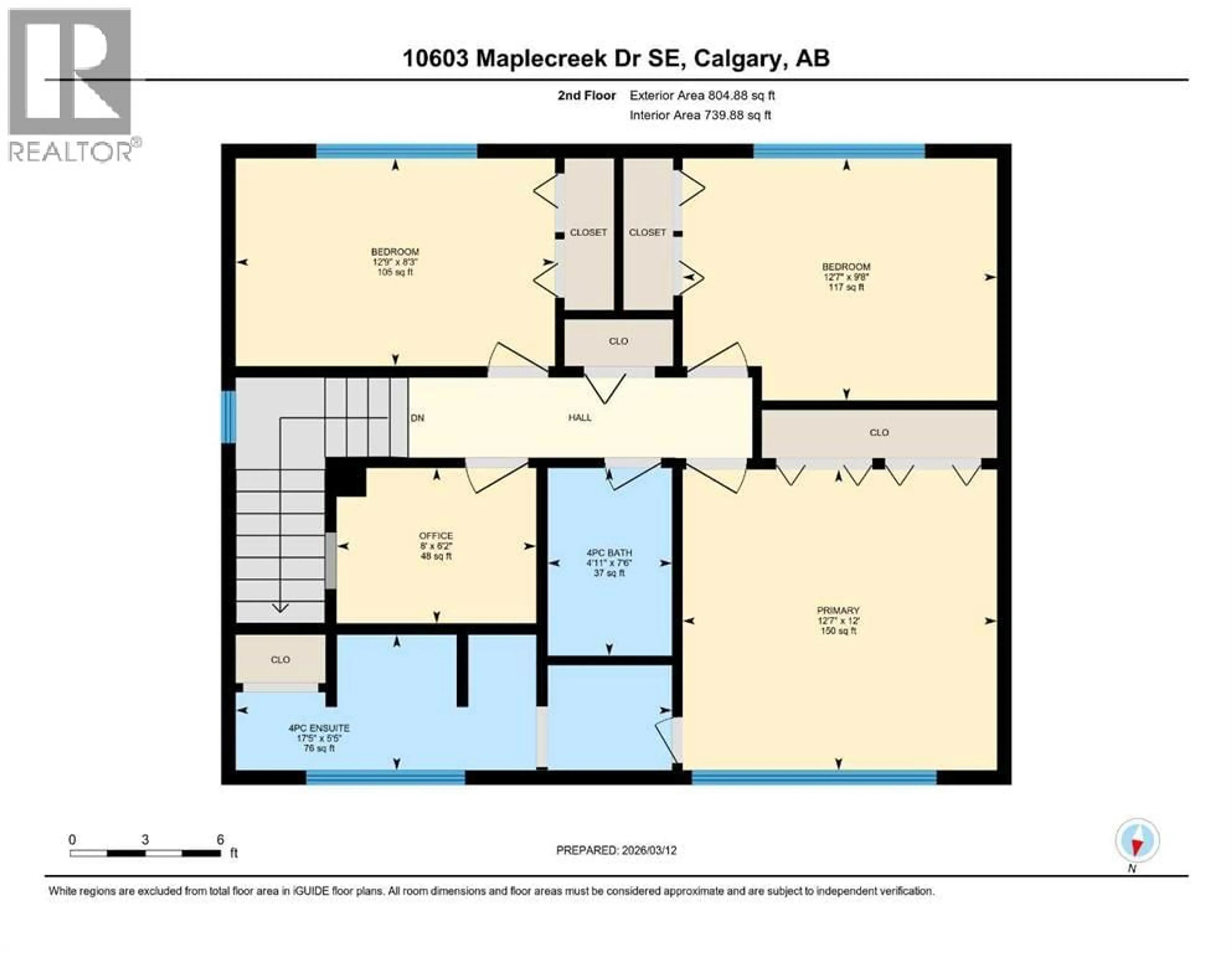 Floor plan for 10603 MAPLECREEK DRIVE SOUTHEAST, Calgary Alberta T2J1V2