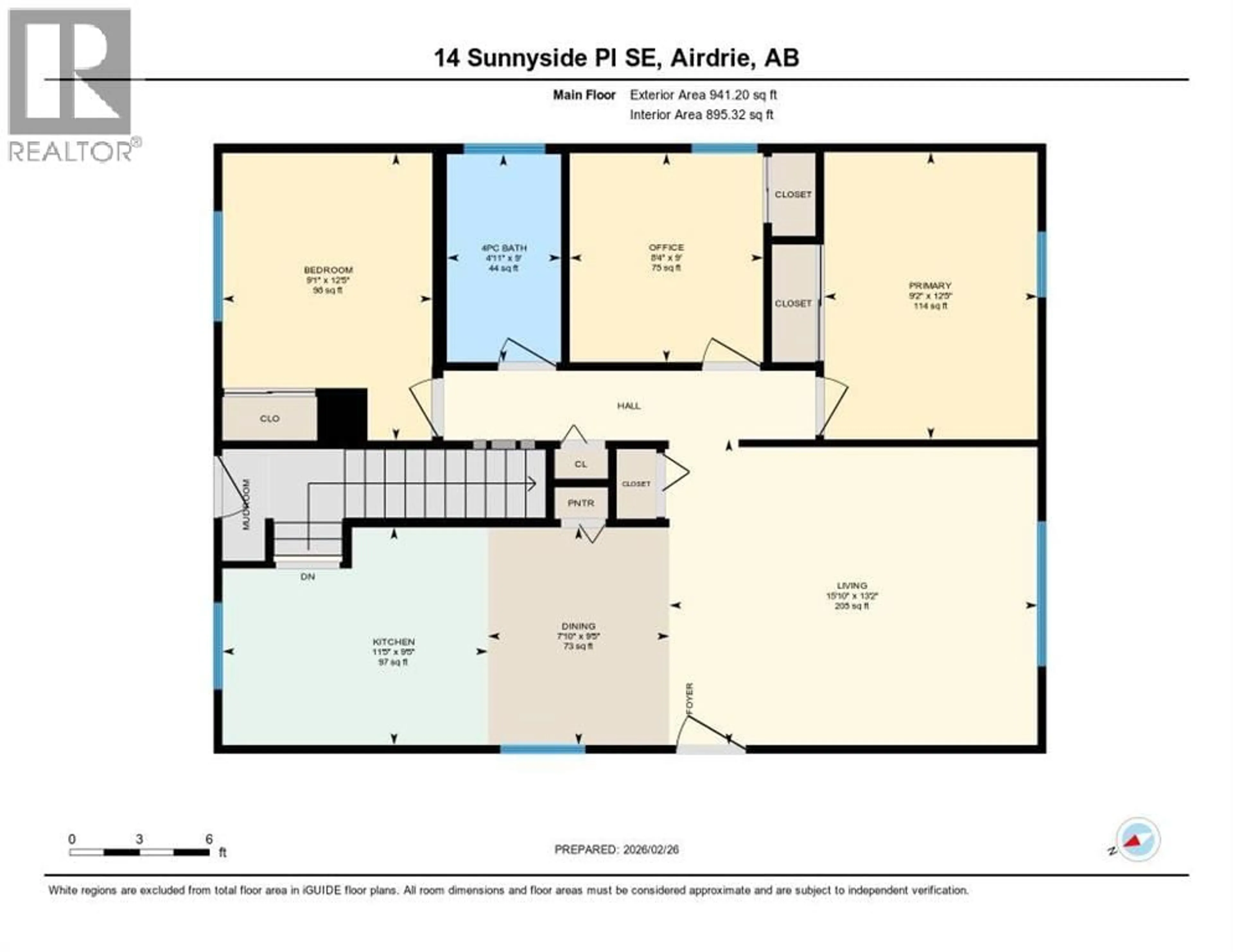 Floor plan for 14 SUNNYSIDE PLACE SOUTHEAST, Airdrie Alberta T4B1S4