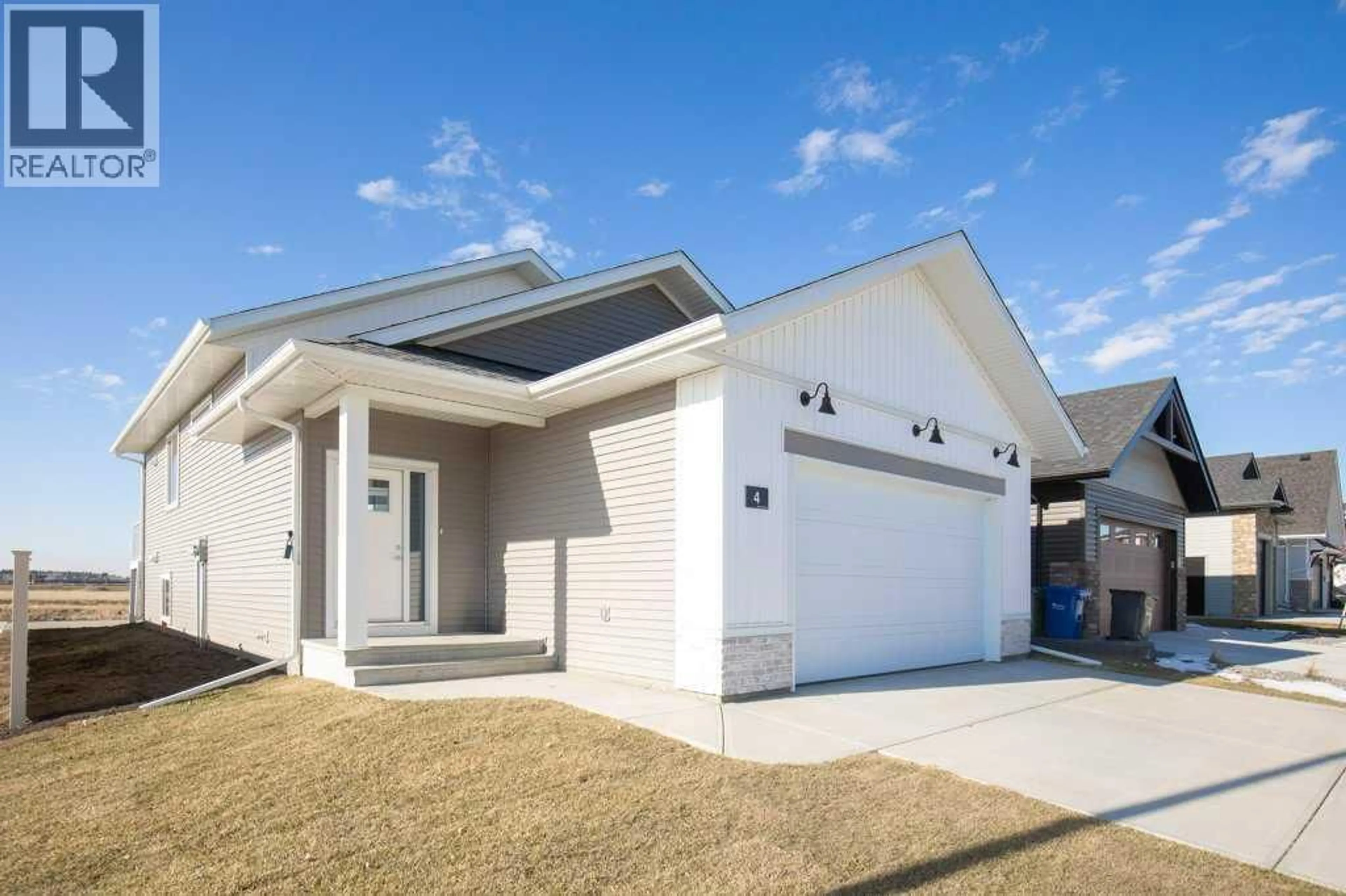 Home with vinyl exterior material, street for 4 EMMETT CRESCENT, Red Deer Alberta T4P3G8