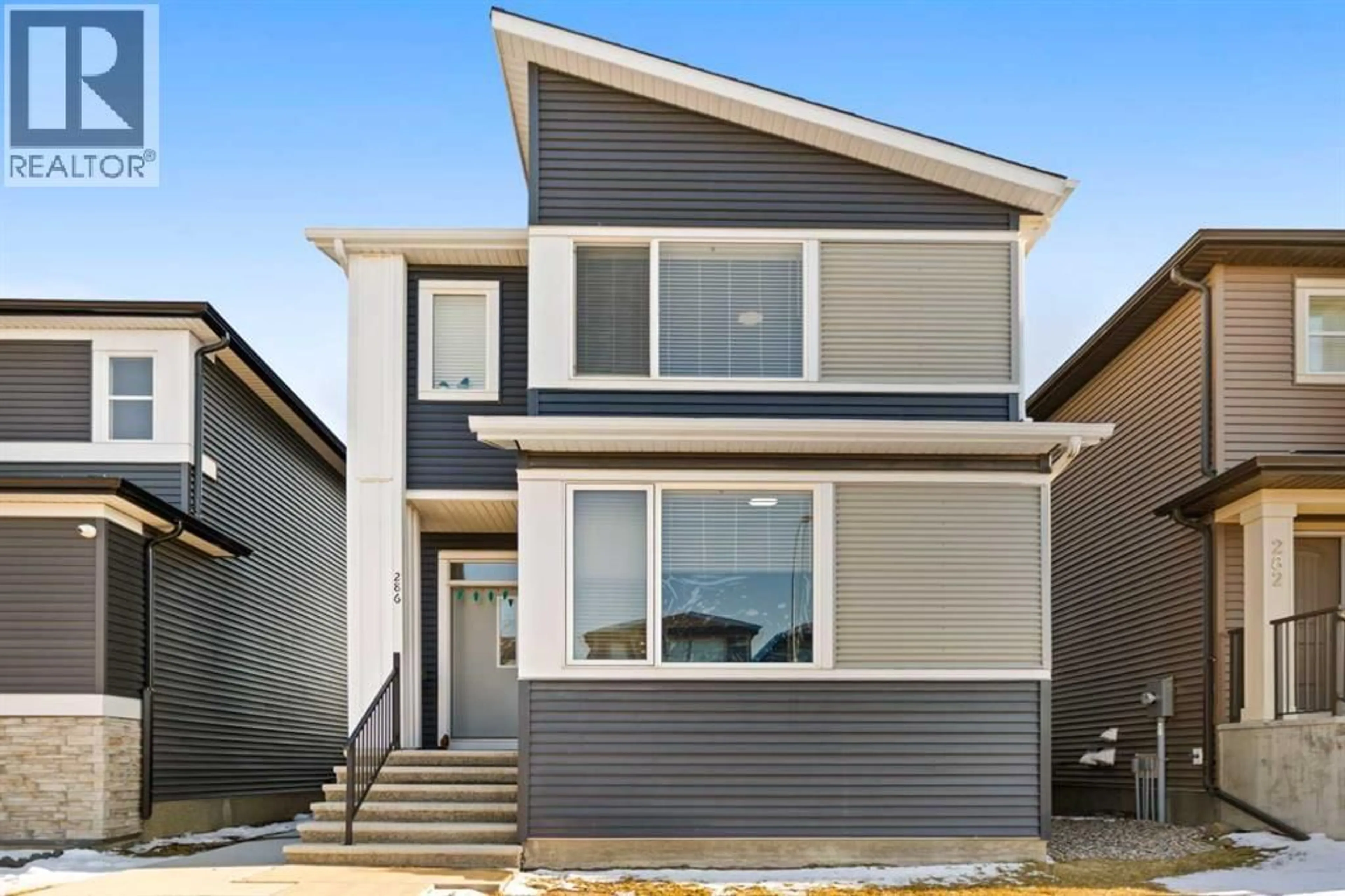 Home with vinyl exterior material, street for 286 CORNERSTONE CRESCENT NORTHEAST, Calgary Alberta T3N1R4
