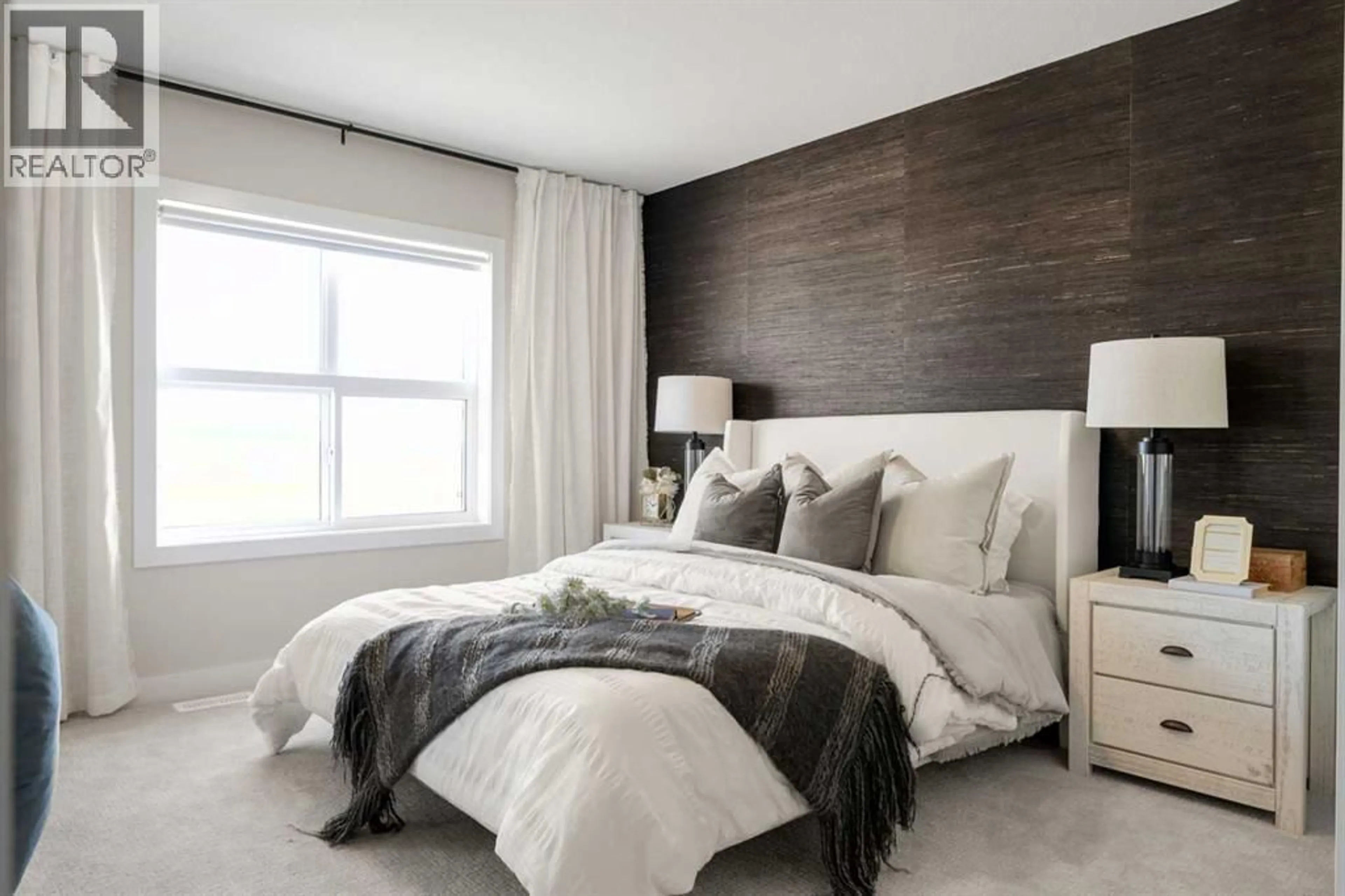 Bedroom with bed, unknown for 723 HOMESTEAD DRIVE NORTHEAST, Calgary Alberta T3J5V6