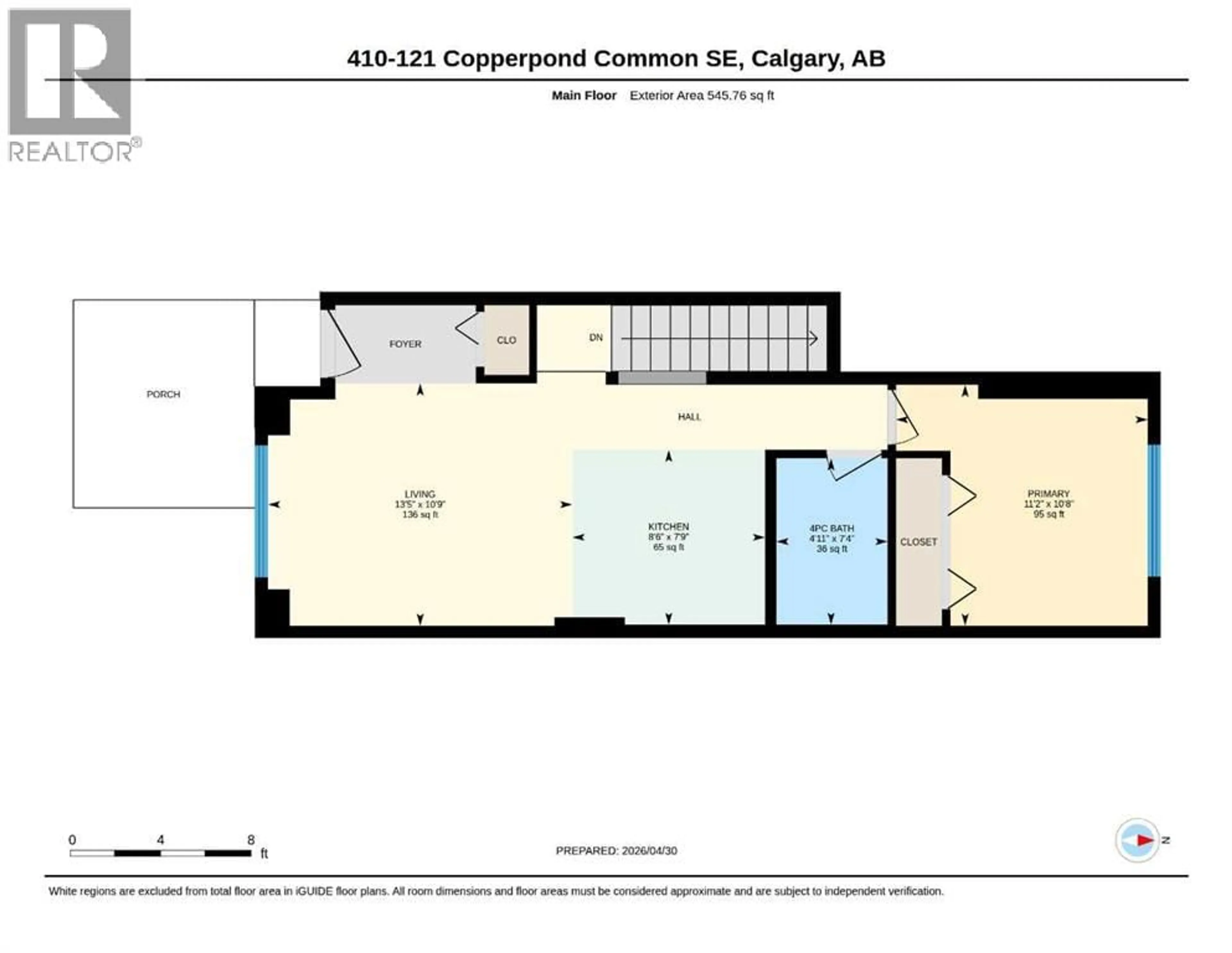 Floor plan for 121 COPPERPOND COMMON SOUTHEAST, Calgary Alberta T2Z5B6