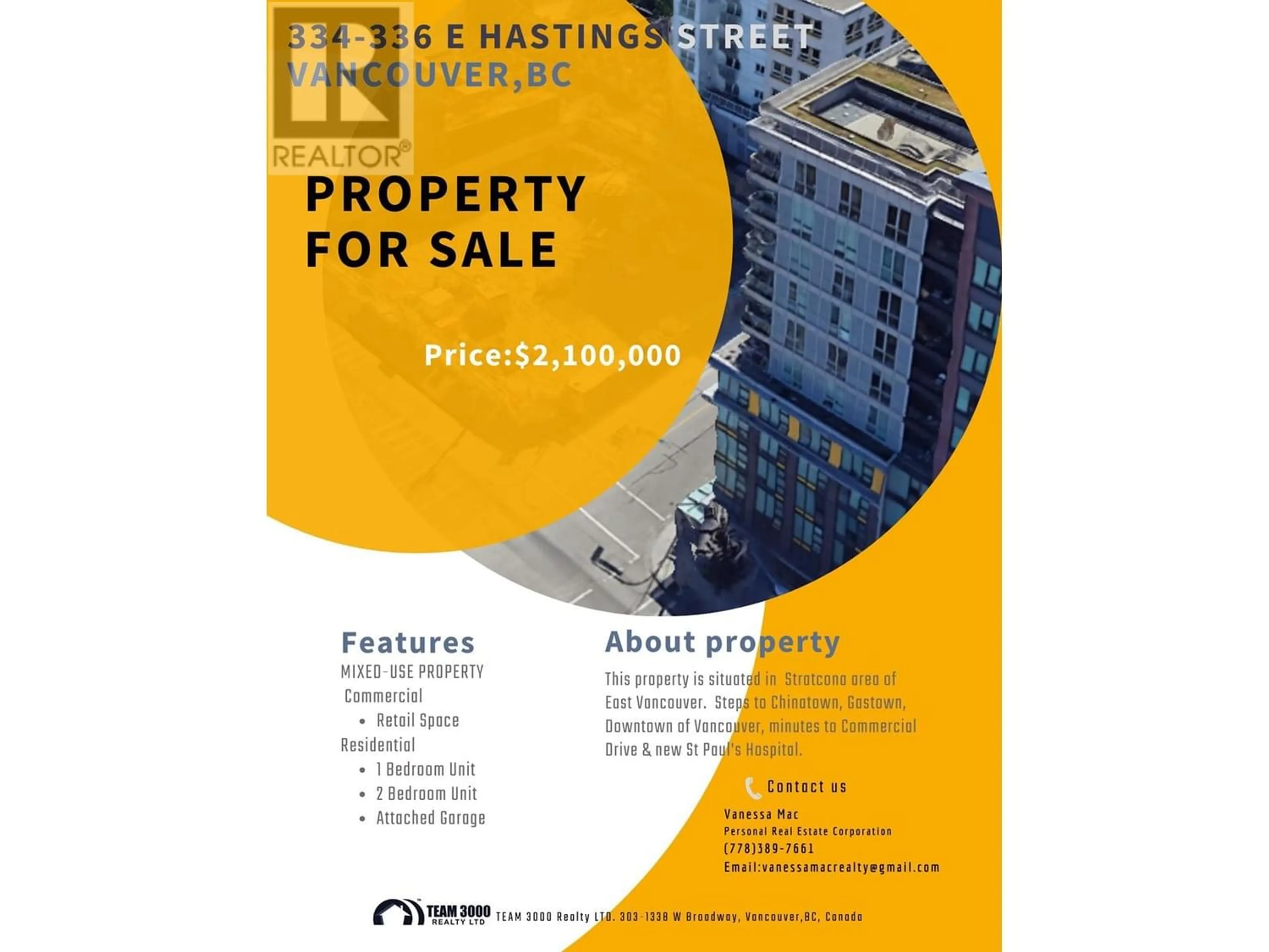 Floor plan for 334 336 E HASTINGS STREET, Vancouver British Columbia V6A1P4