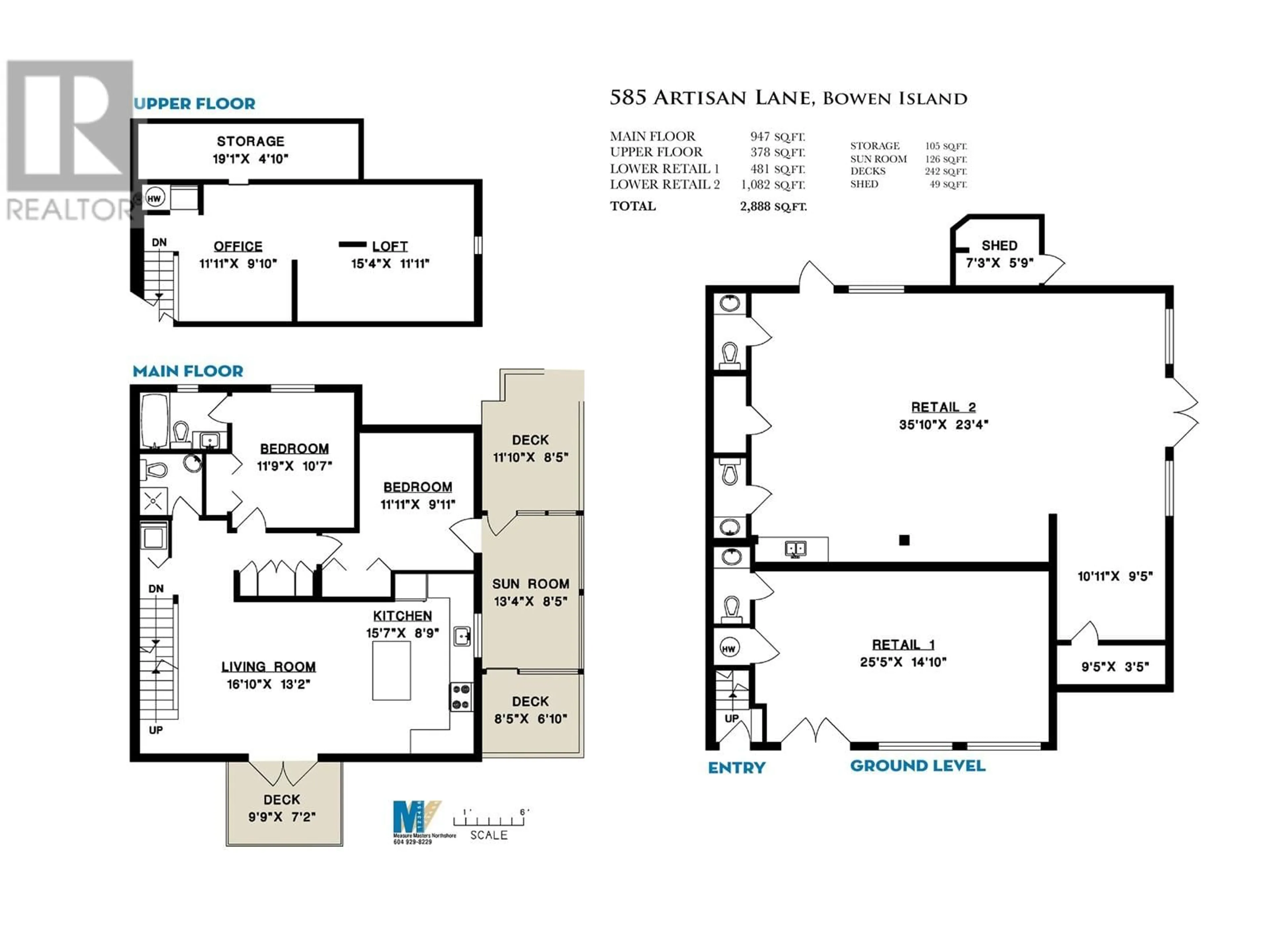 Floor plan for 585 ARTISAN LANE, Bowen Island British Columbia V0N1G2