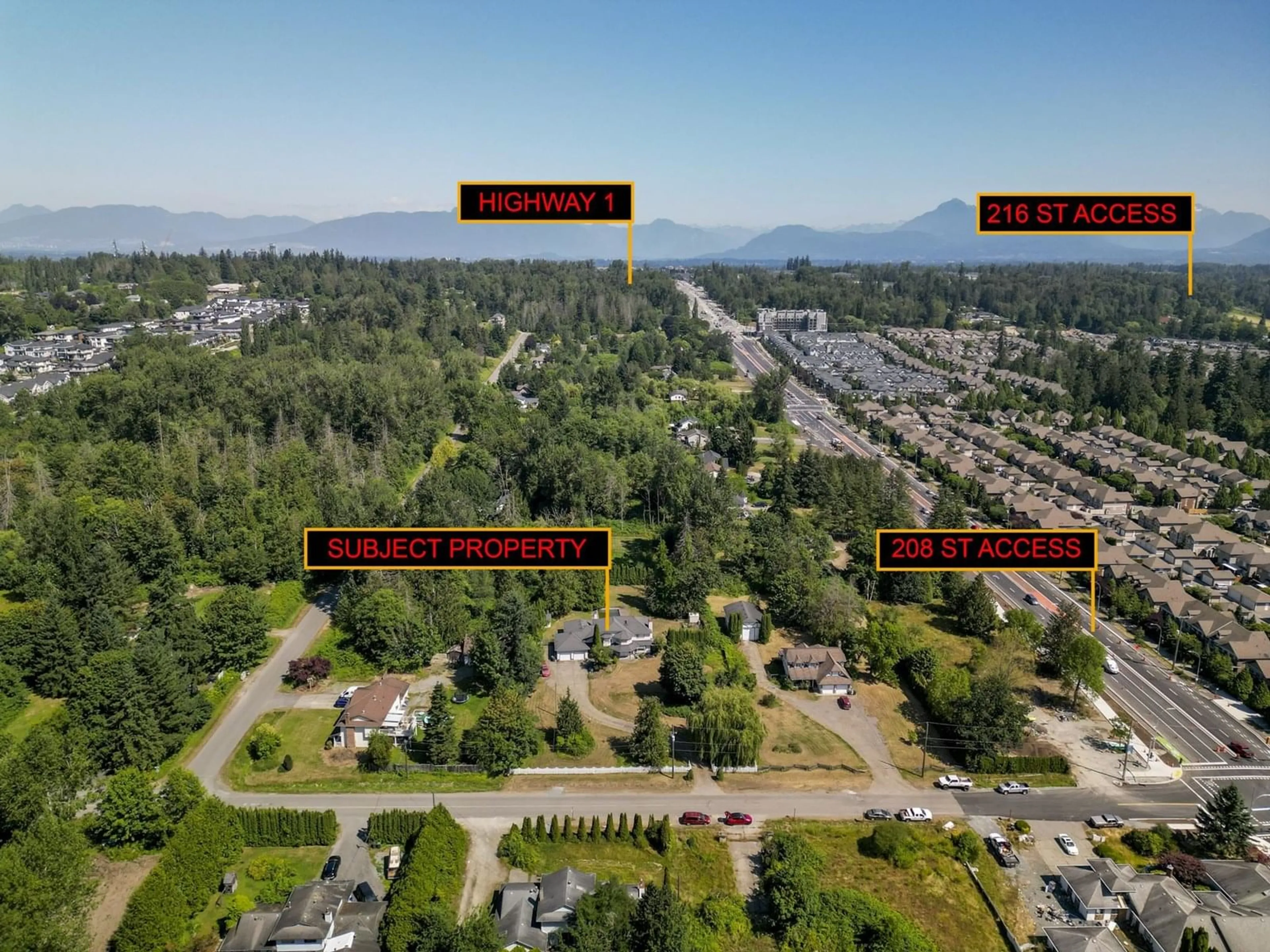 A pic from outside/outdoor area/front of a property/back of a property/a pic from drone, mountain view for 20745 68TH AVENUE, Langley British Columbia V2Y1R1