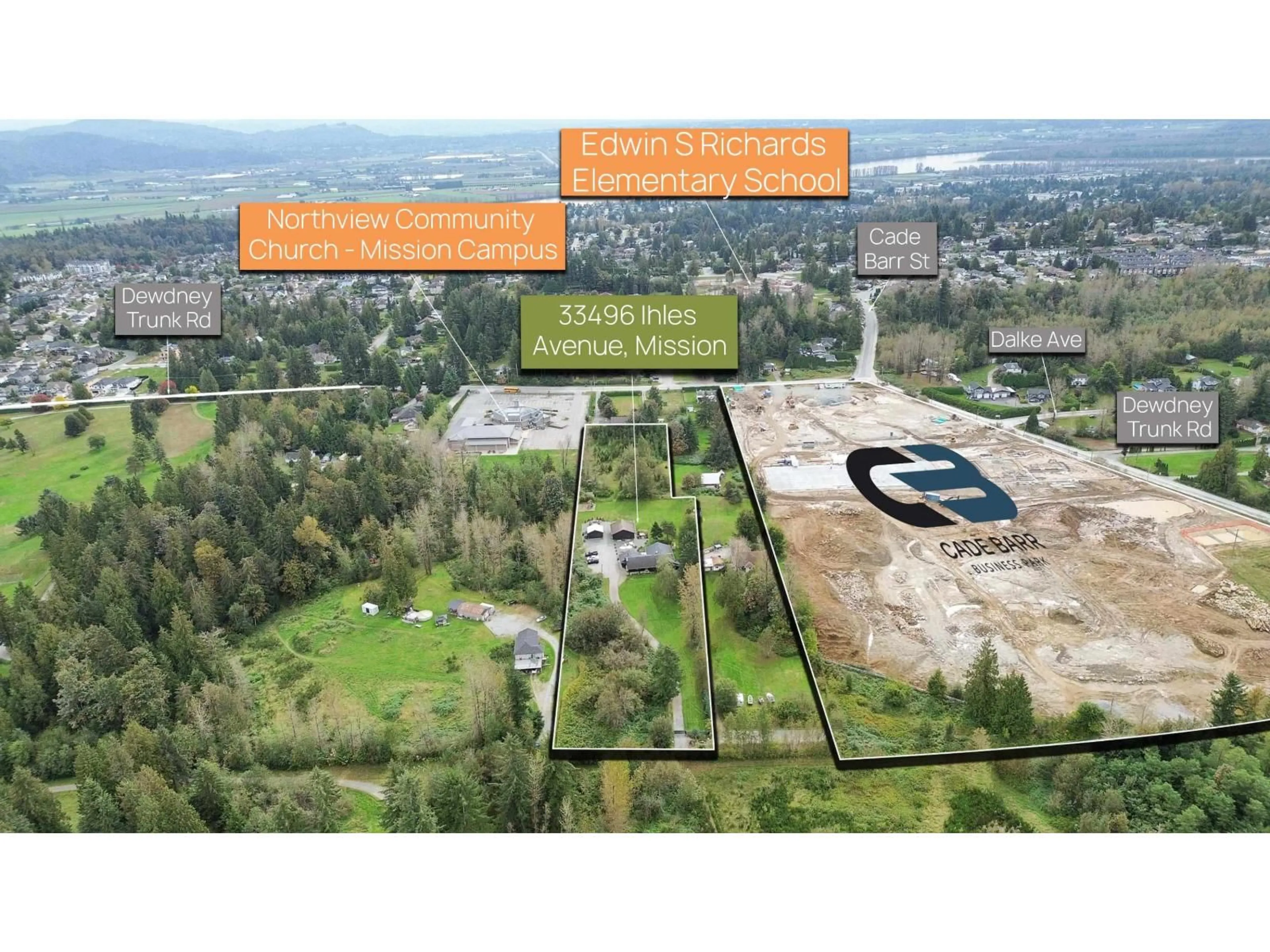 A pic from outside/outdoor area/front of a property/back of a property/a pic from drone, unknown for 33496 IHLES, Mission British Columbia V2V6Y1