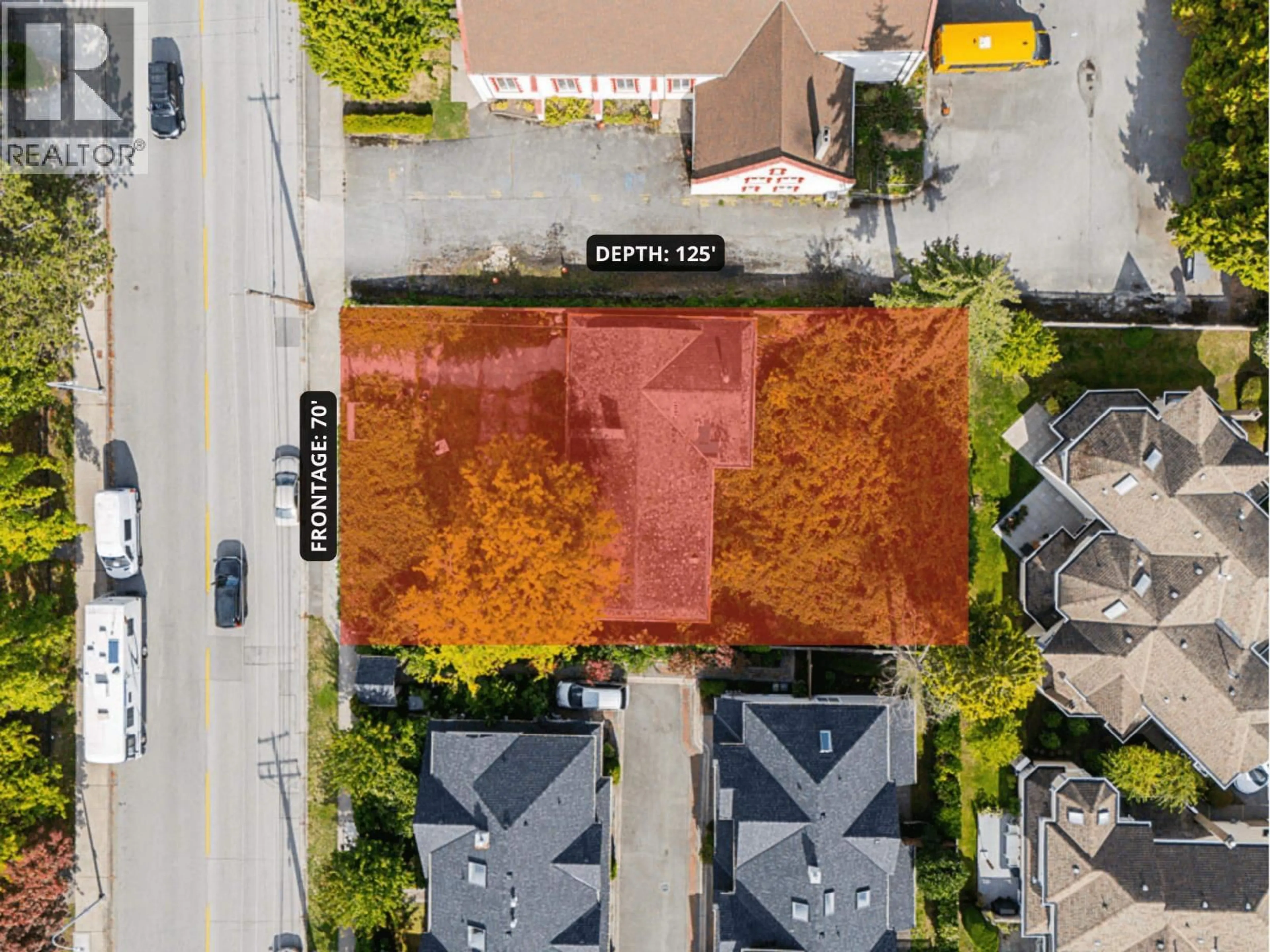 A pic from outside/outdoor area/front of a property/back of a property/a pic from drone, street for 7300 ST. ALBANS ROAD, Richmond British Columbia V6Y2K3