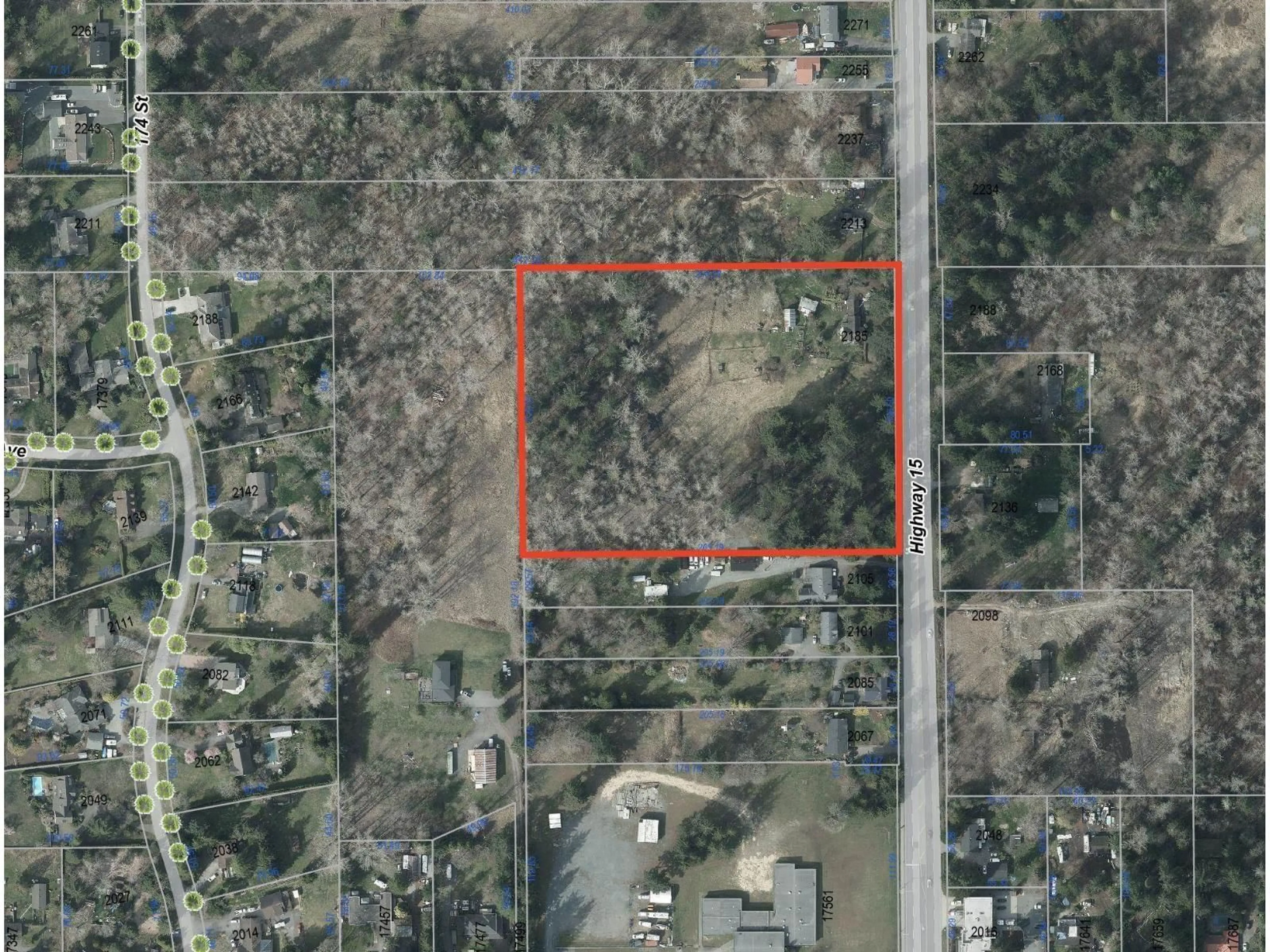 Picture of a map for 2185 176 STREET, Surrey British Columbia V3Z9W4