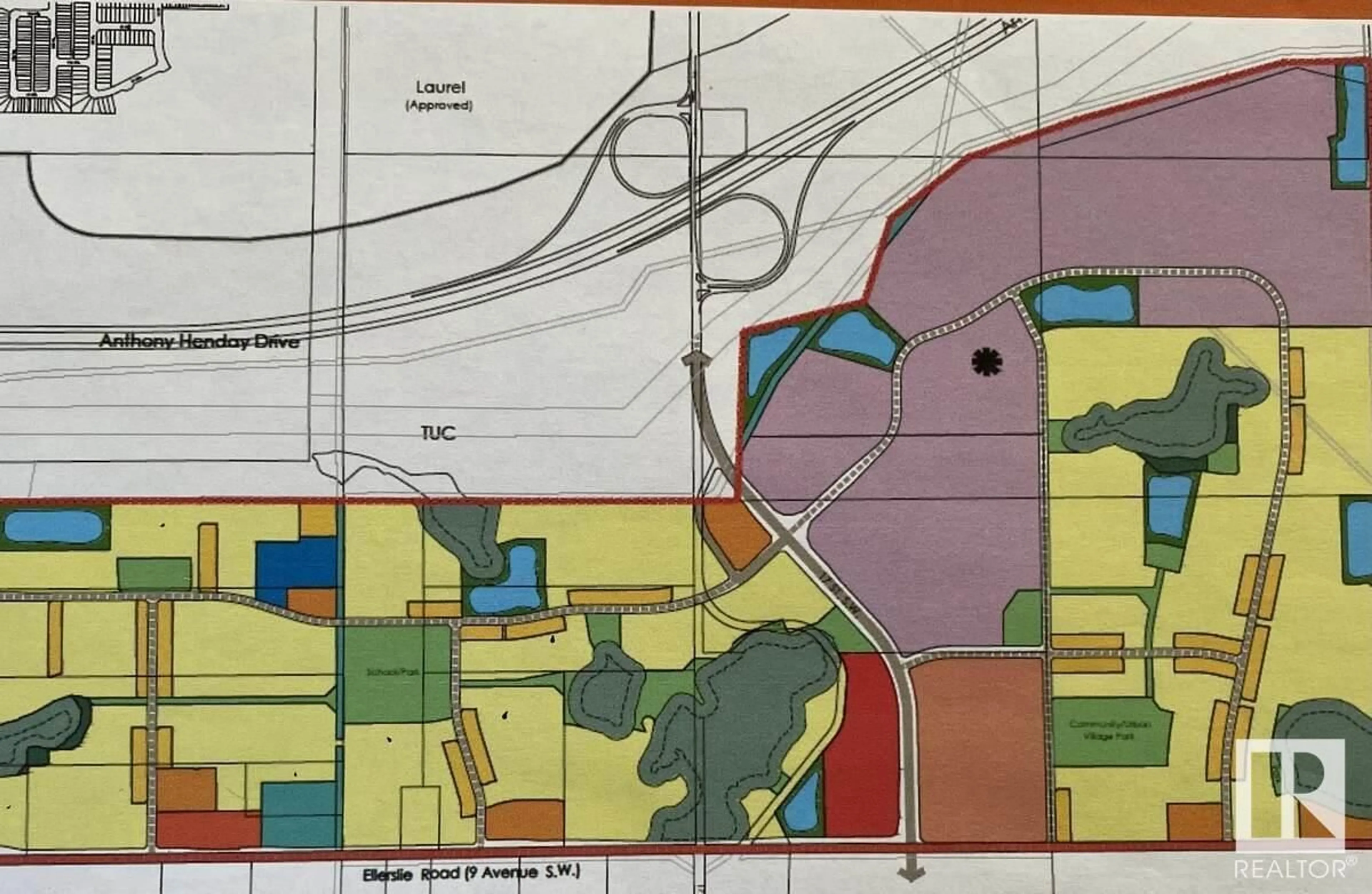 Picture of a map for 1730 ELLERSLIE RD, Edmonton Alberta T6X1A7