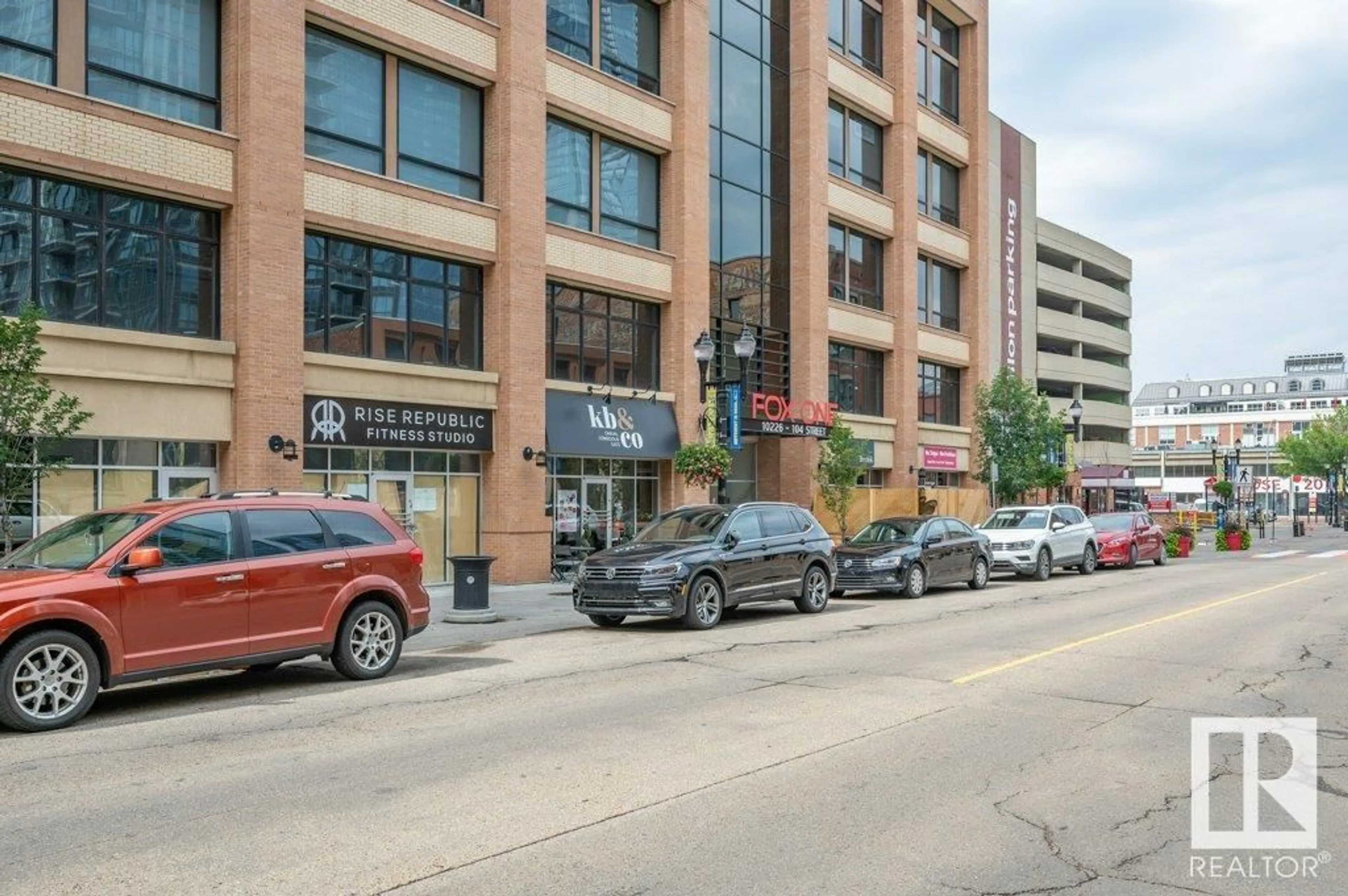 A pic from exterior of the house or condo, the street view for #2107 10226 104 ST NW, Edmonton Alberta T5J0E9