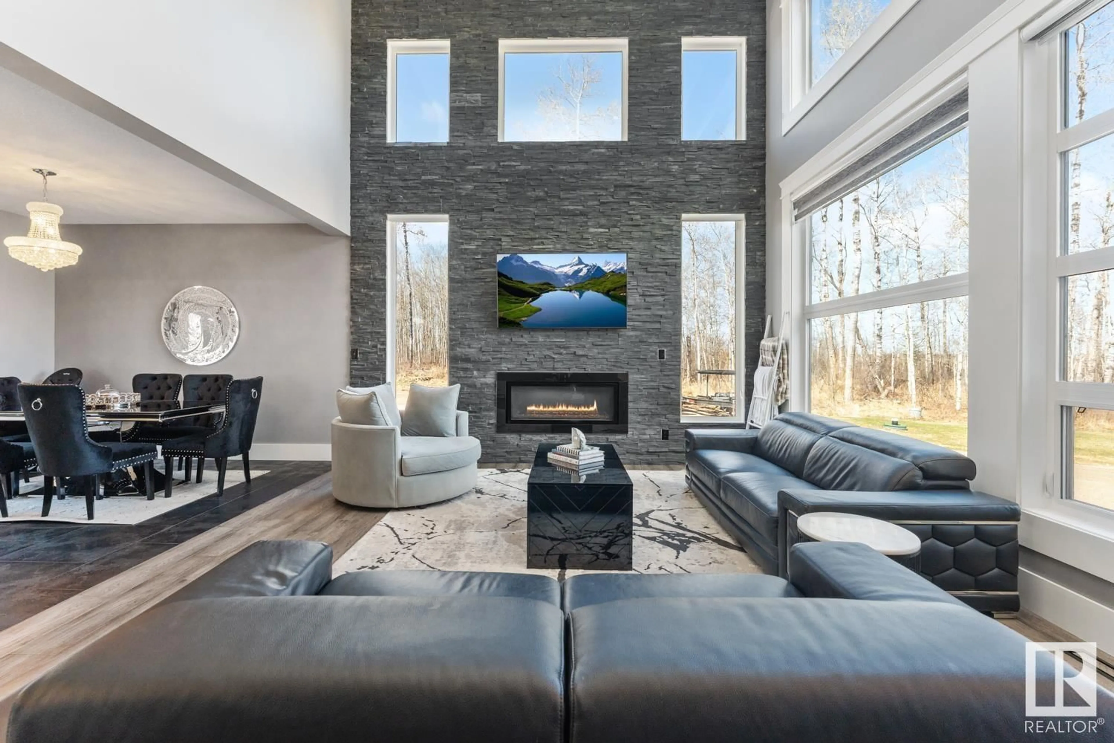 Living room with furniture, unknown for 125 42324 TWP 632 RD, Rural Bonnyville M.D. Alberta T9M1P2