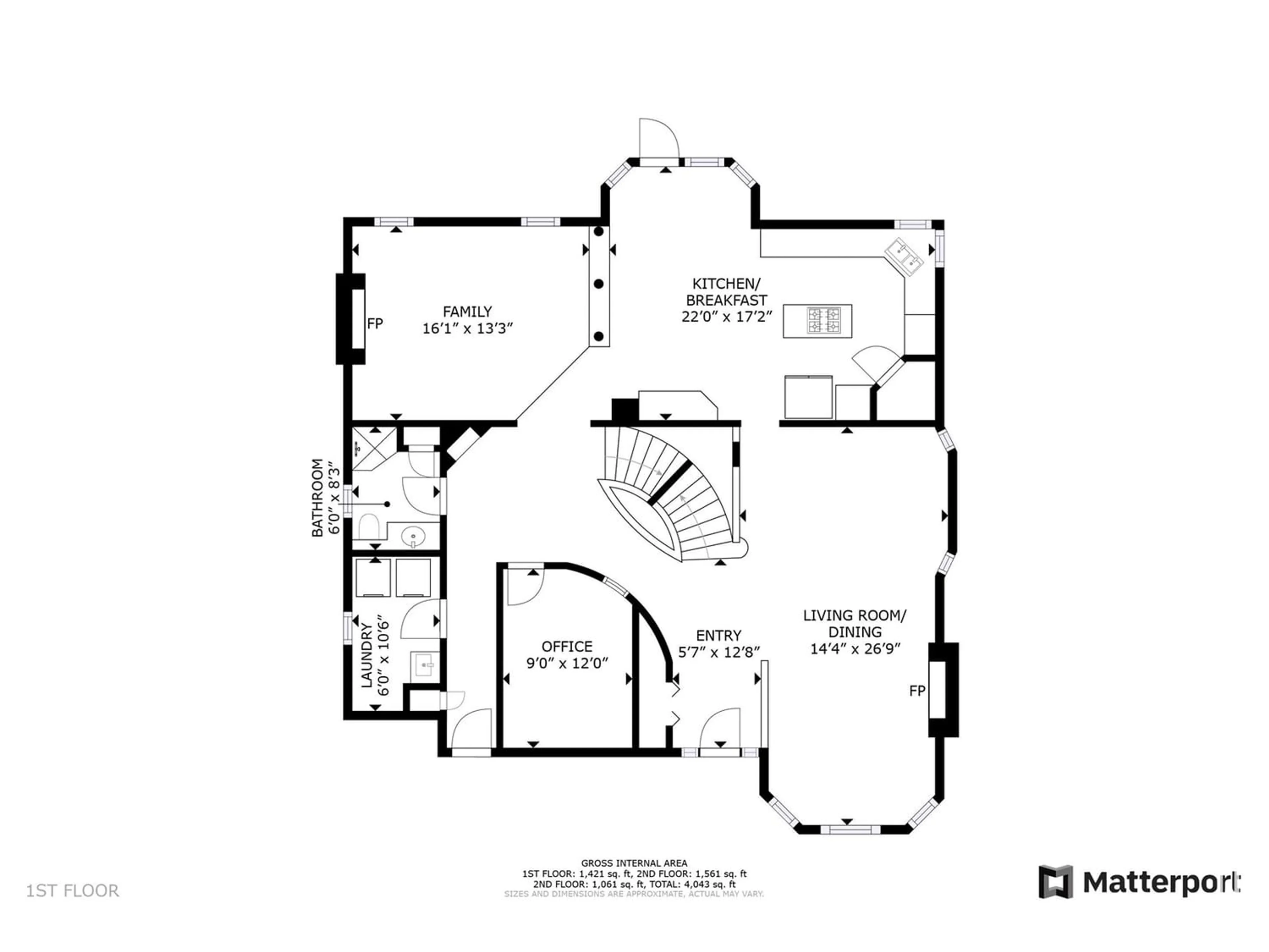 Floor plan for 379 Meadowview TC, Sherwood Park Alberta T8H1X6