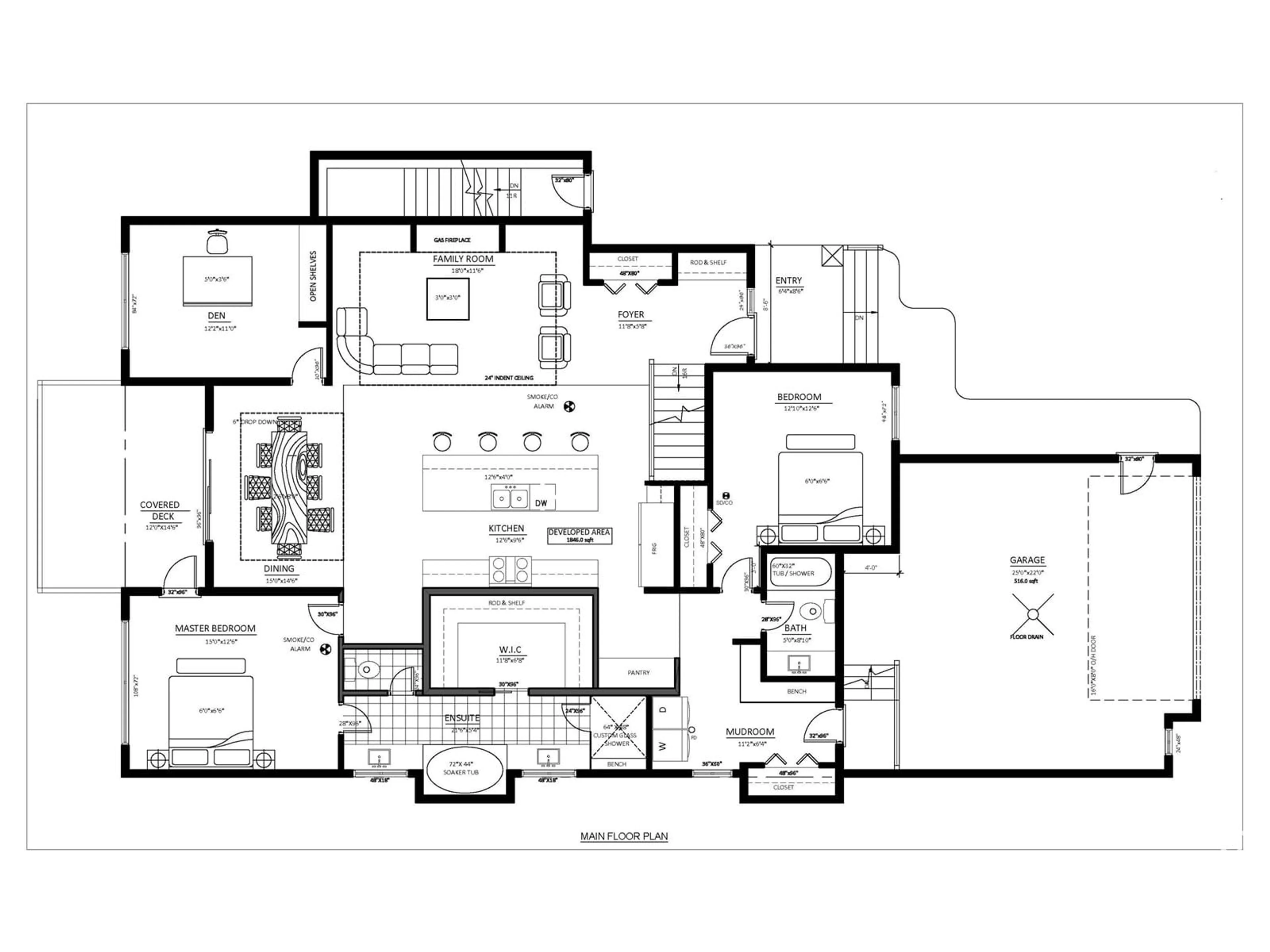 Floor plan for 78 Edgefield WY, St. Albert Alberta T8N7Z9