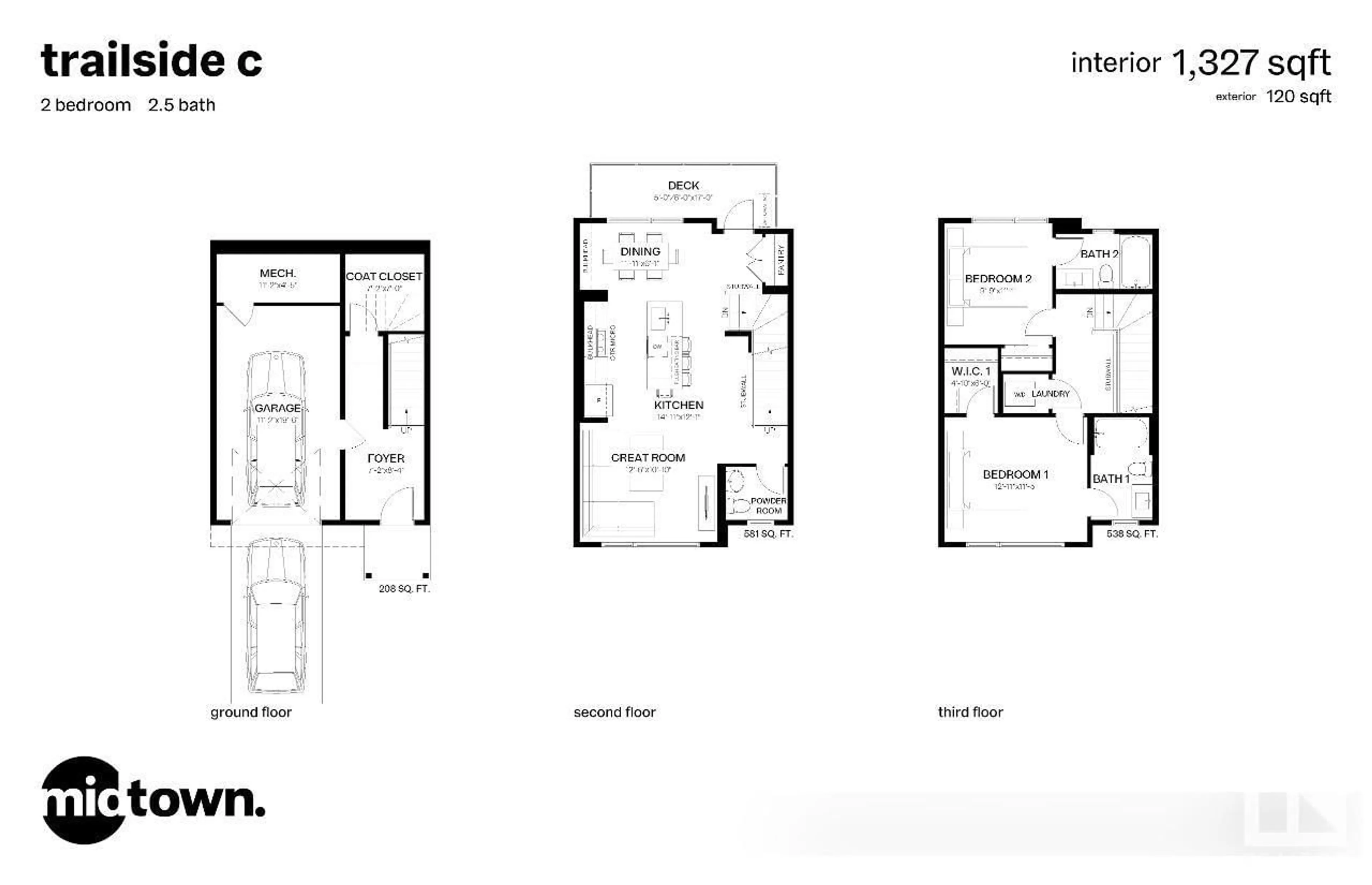 Floor plan for #15 5 Rondeau DR, St. Albert Alberta T8N7X8