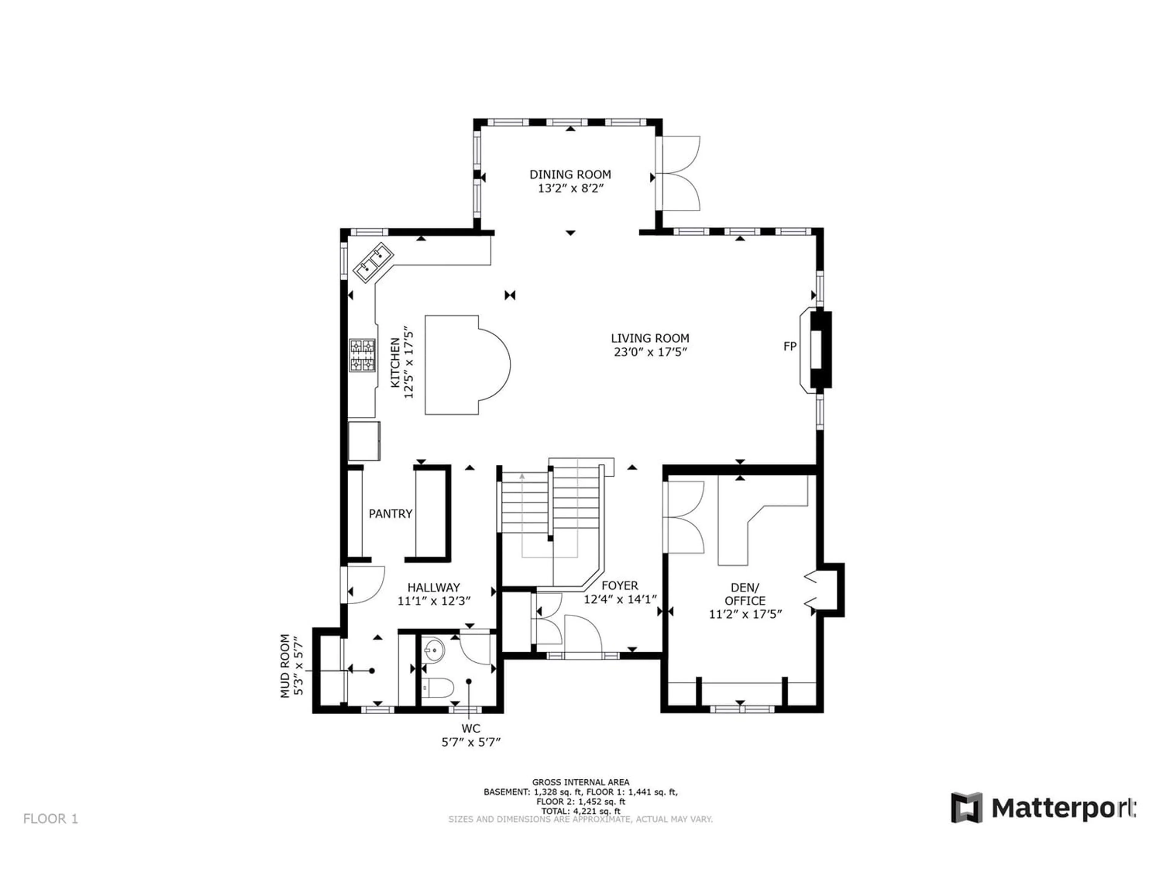 Floor plan for 32 Greenfield CL, Fort Saskatchewan Alberta T8L4P9