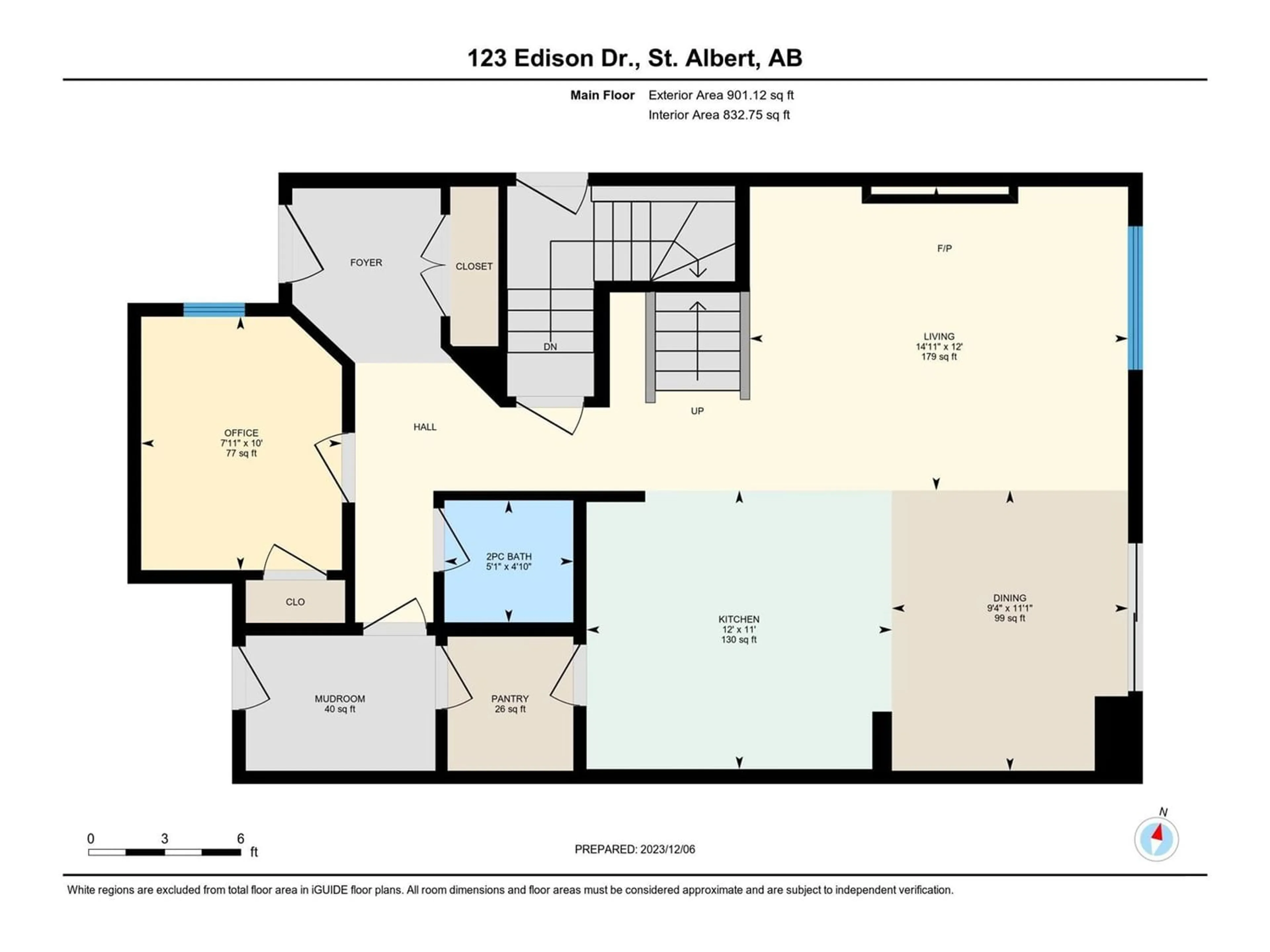 Floor plan for 123 Edison DR, St. Albert Alberta T8N6B9