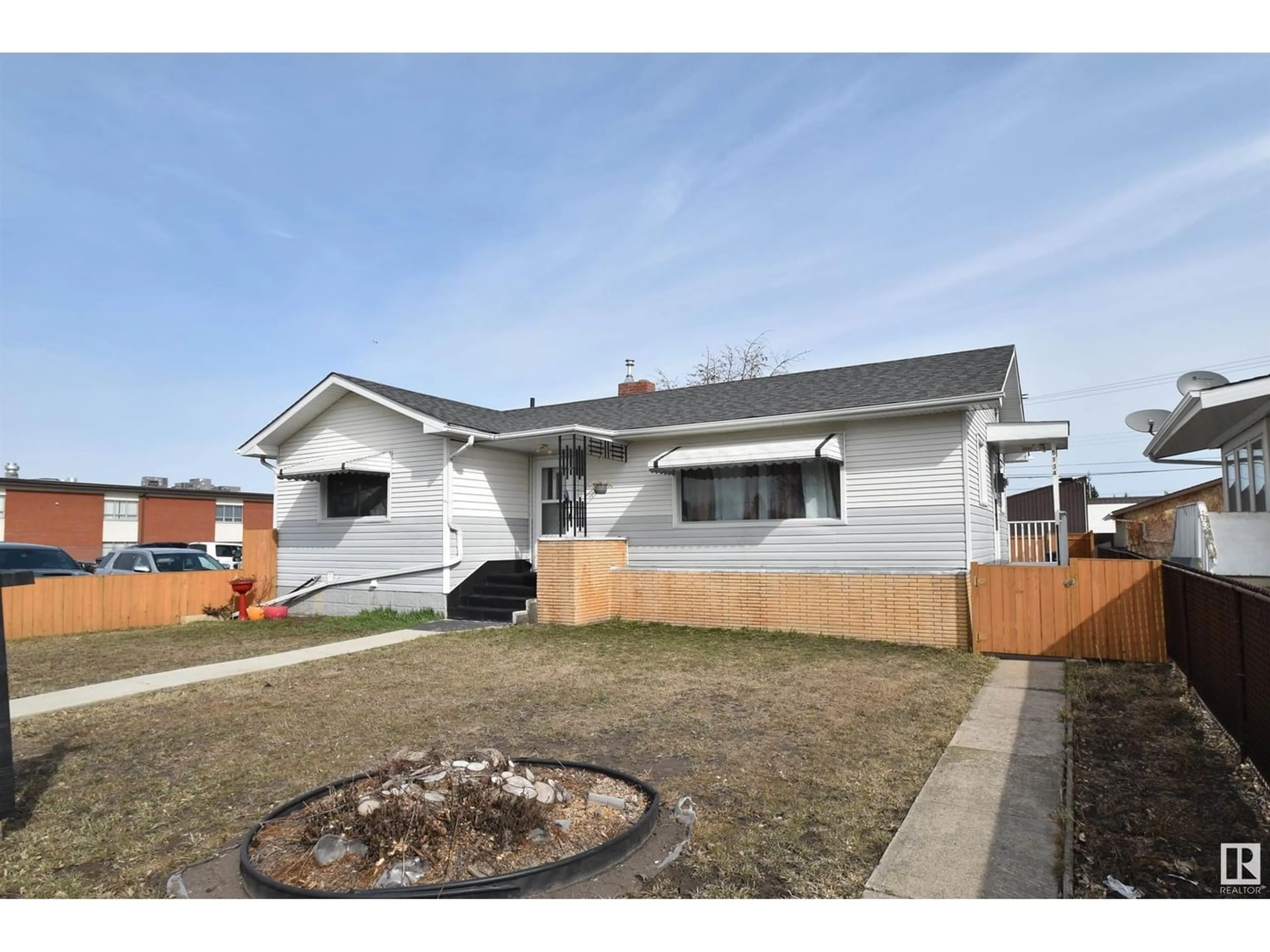 Frontside or backside of a home, the fenced backyard for 5134 49 AV, St. Paul Town Alberta T0A3A4