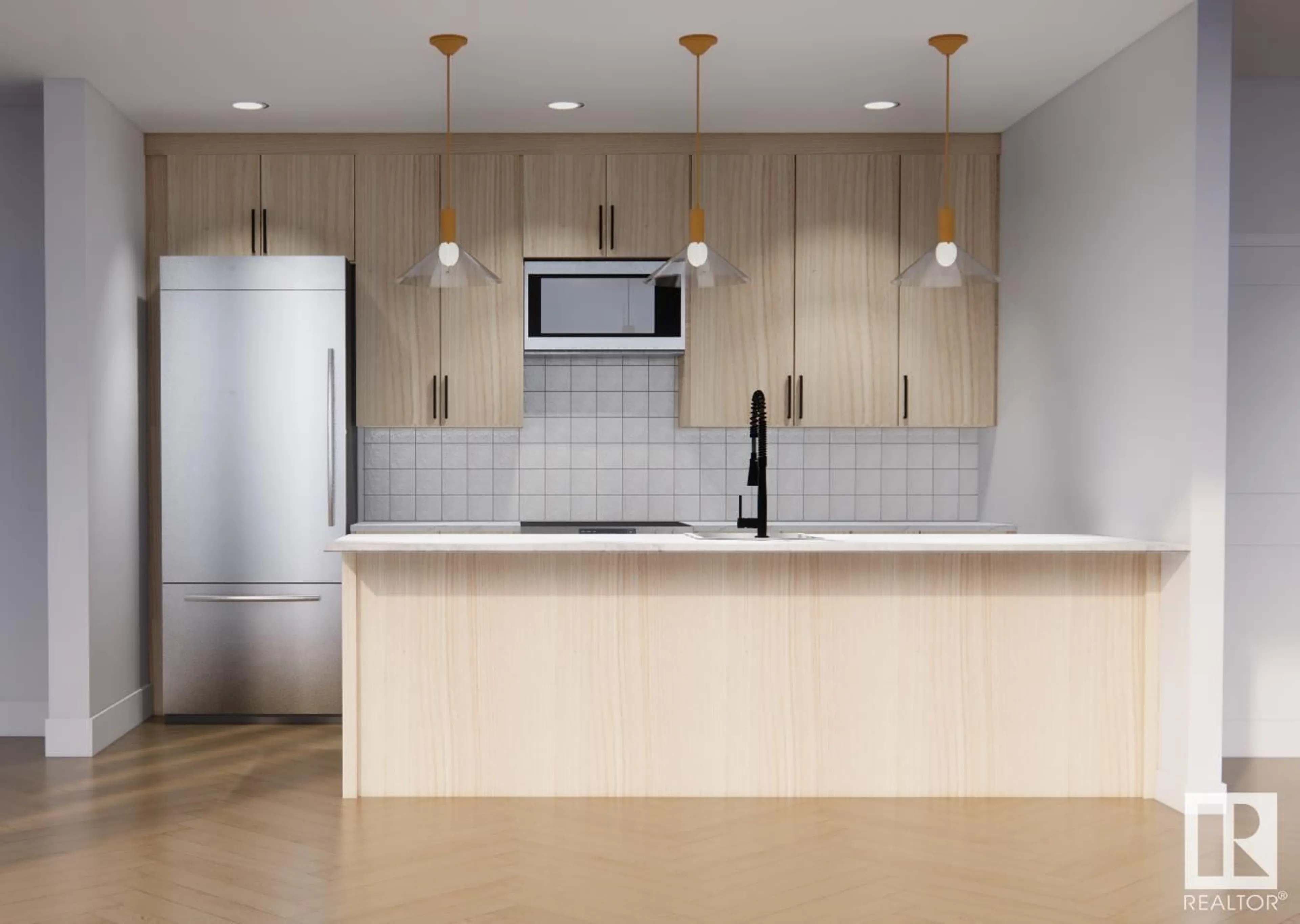 Contemporary kitchen for 54 Cerbat CR, Sherwood Park Alberta T0B0B0