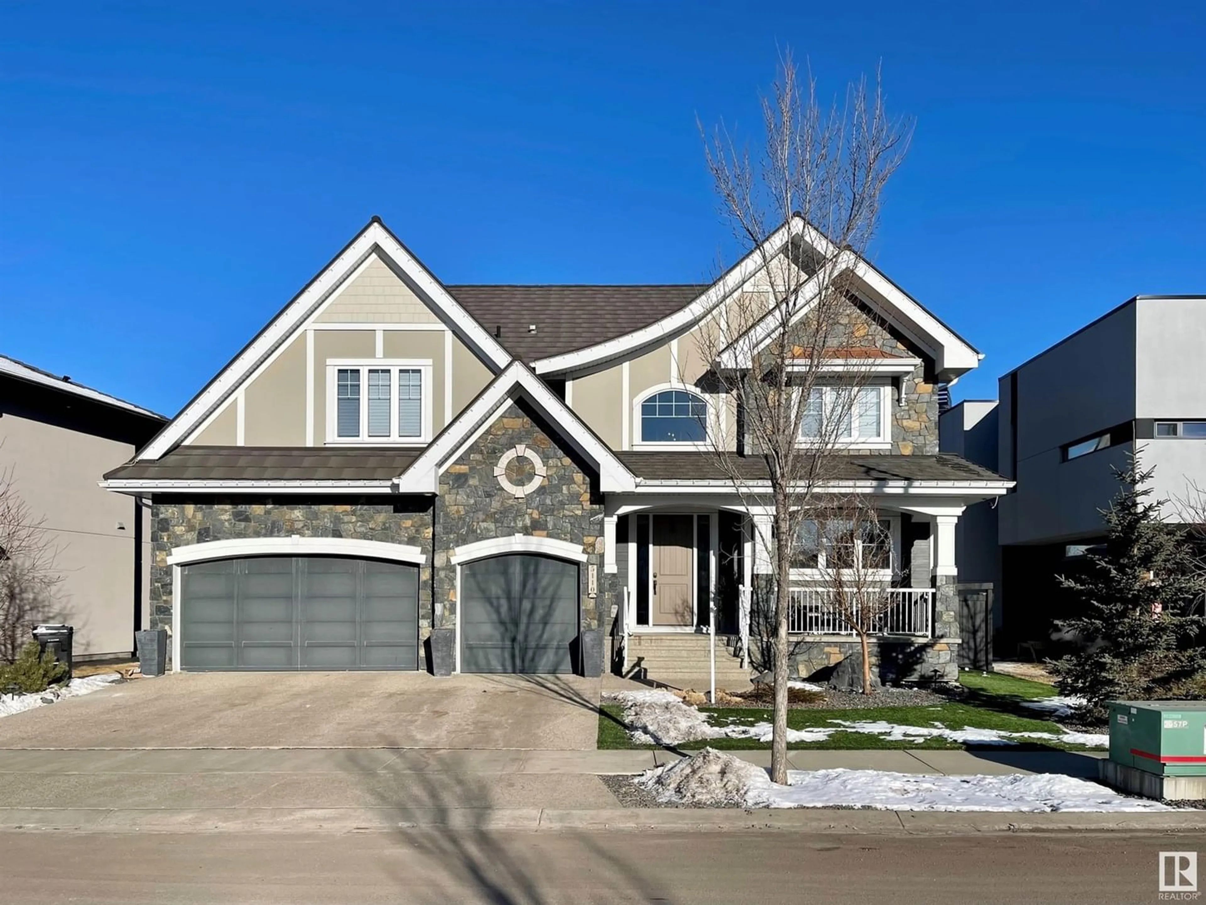 Frontside or backside of a home for 5110 WOOLSEY LI NW, Edmonton Alberta T6W2C1