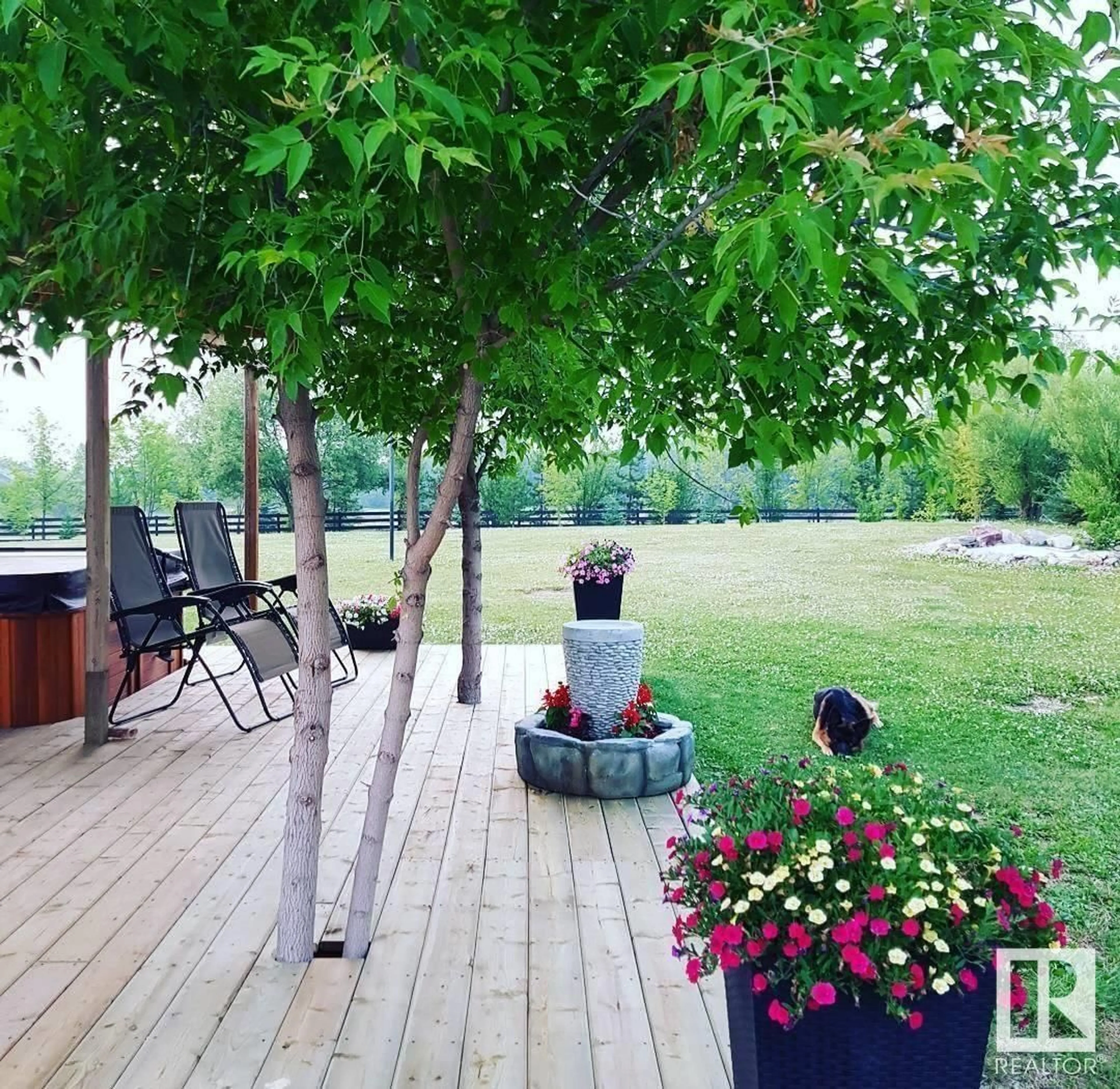 Patio for 305 Cavale Rd. 5129 Hwy. 18, Rural Barrhead County Alberta T7N1N3