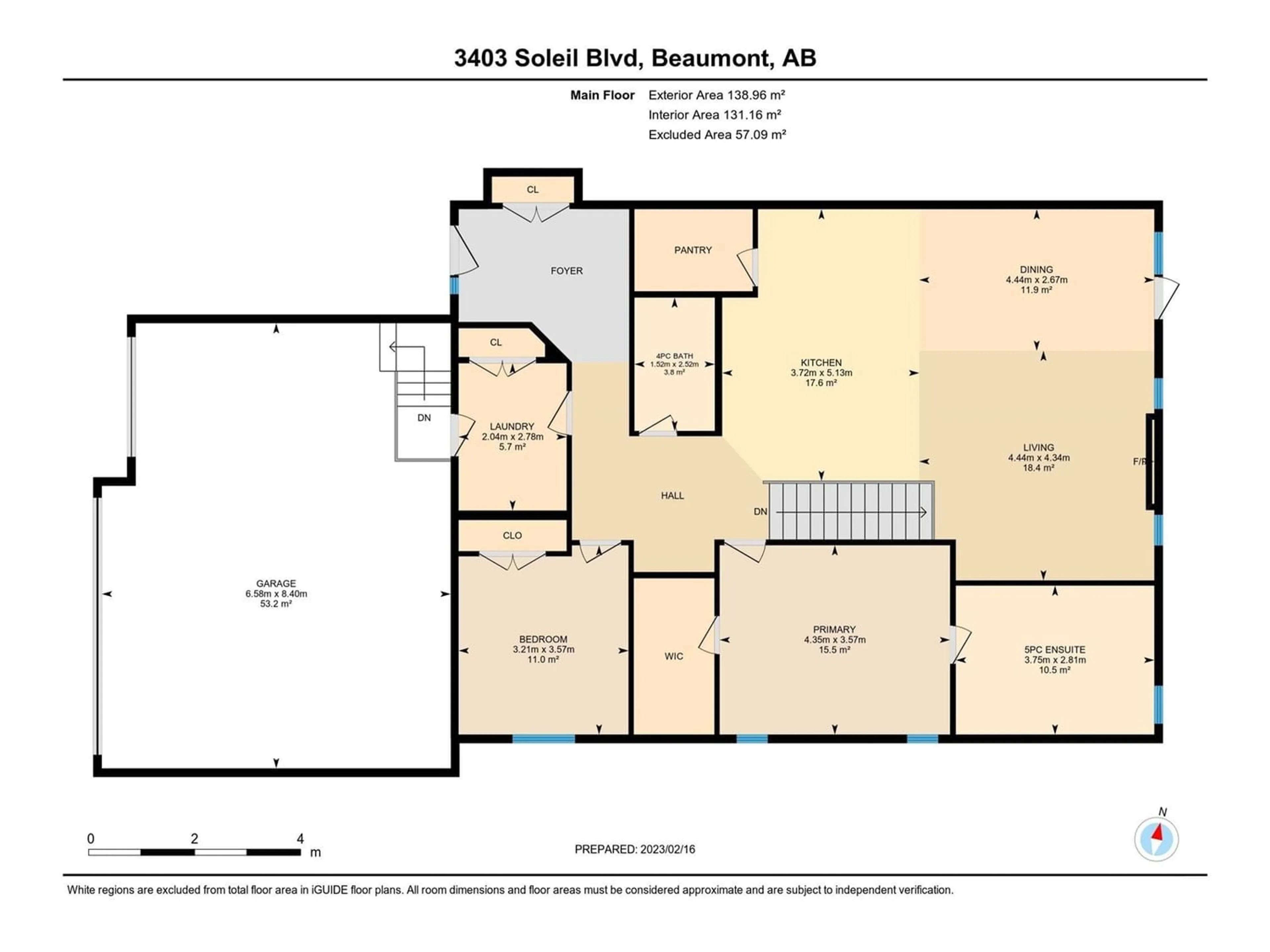 Floor plan for 3403 SOLEIL BV, Beaumont Alberta T4X2X9