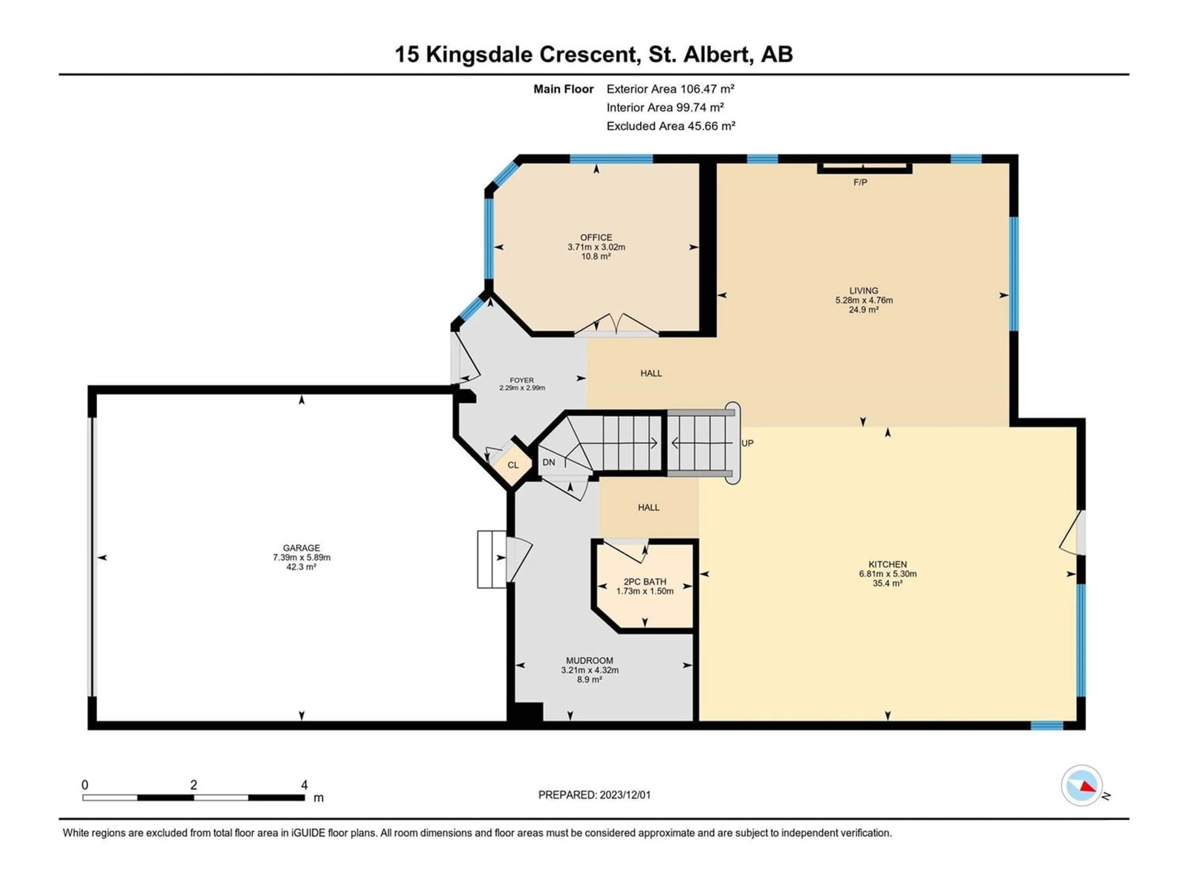 Floor plan for 15 KINGSDALE CR, St. Albert Alberta T8N7J3