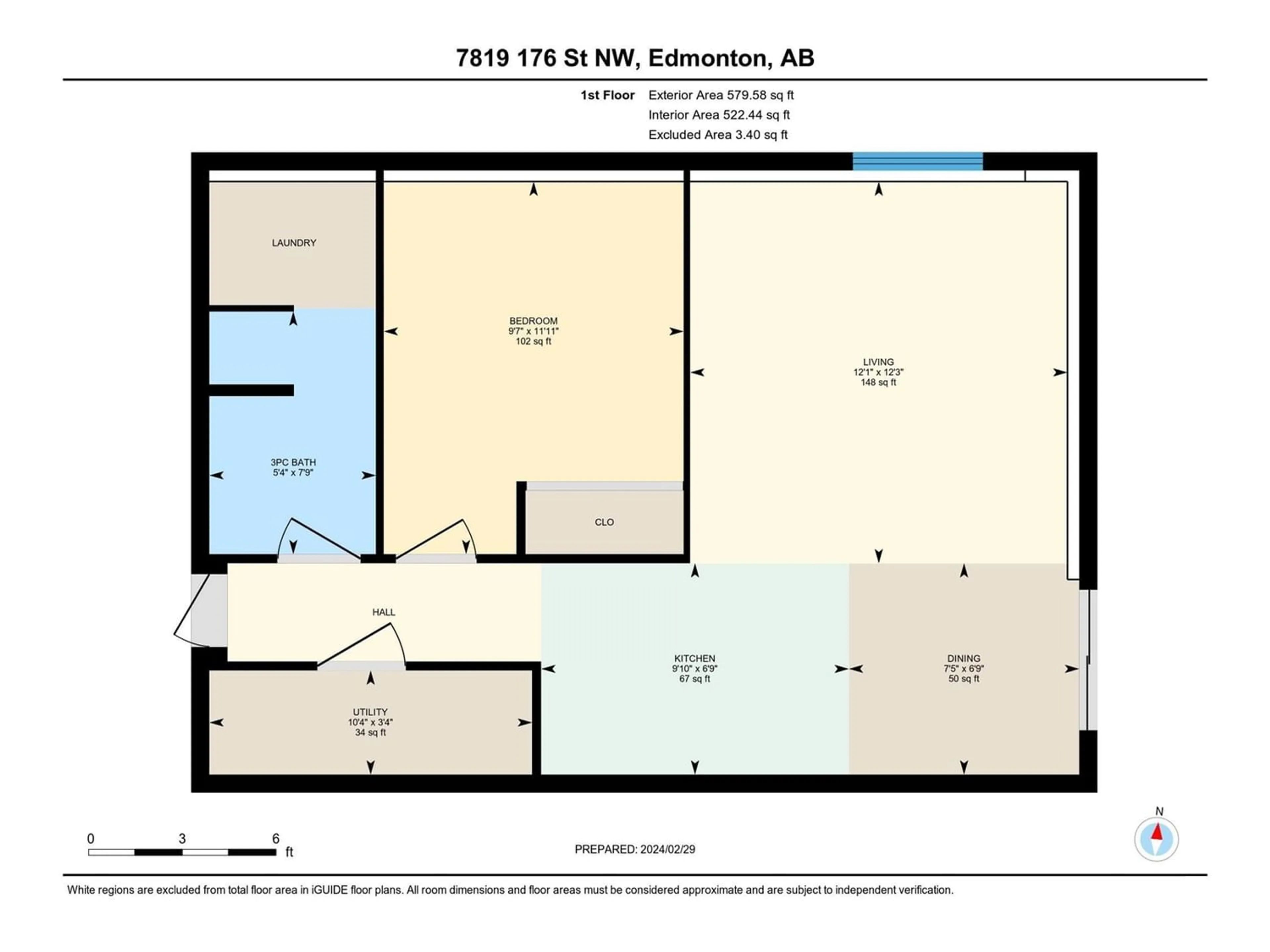 Floor plan for 7819 176 ST NW, Edmonton Alberta T5T0J5