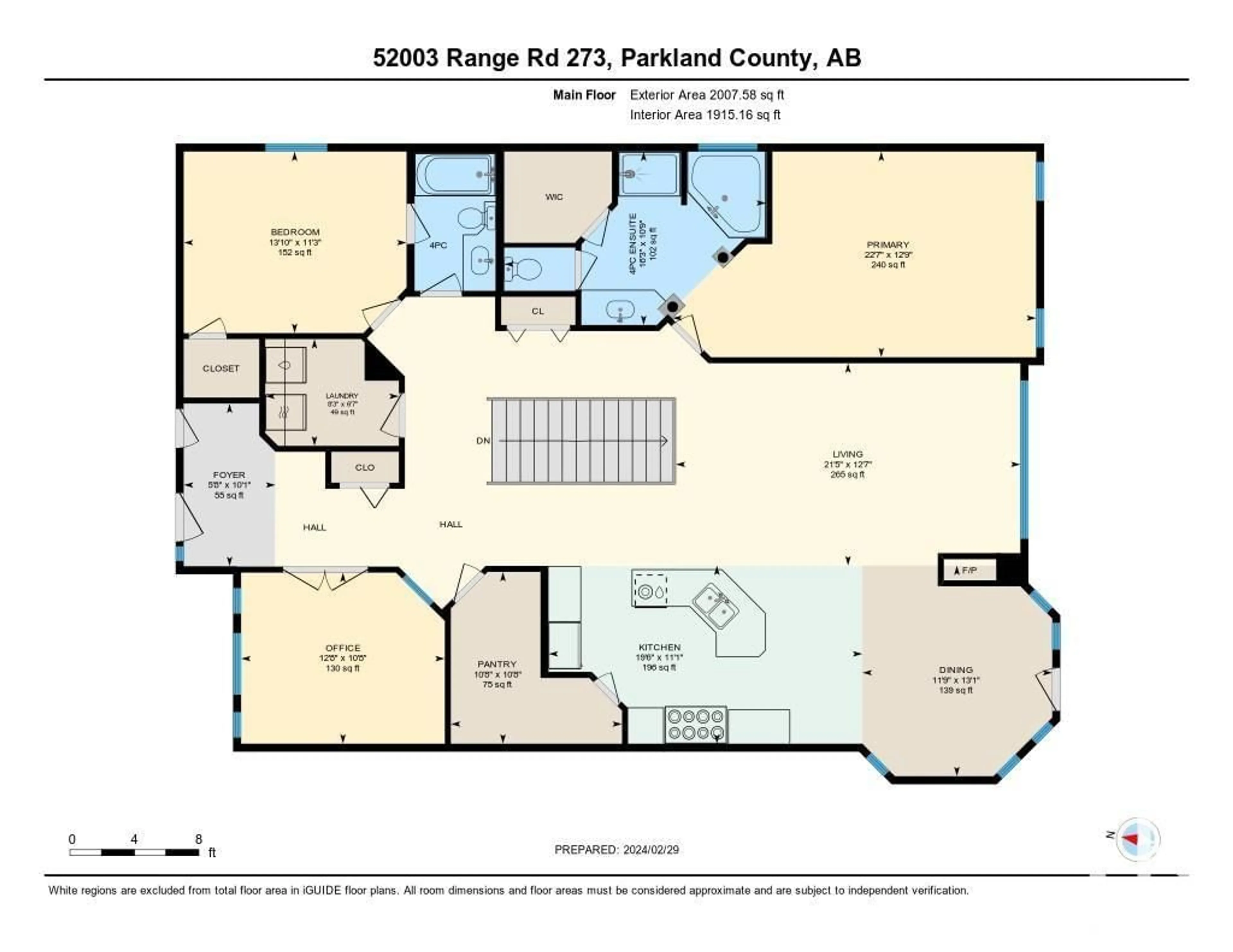 Floor plan for 52003 RGE RD 273, Rural Parkland County Alberta T7X3R7