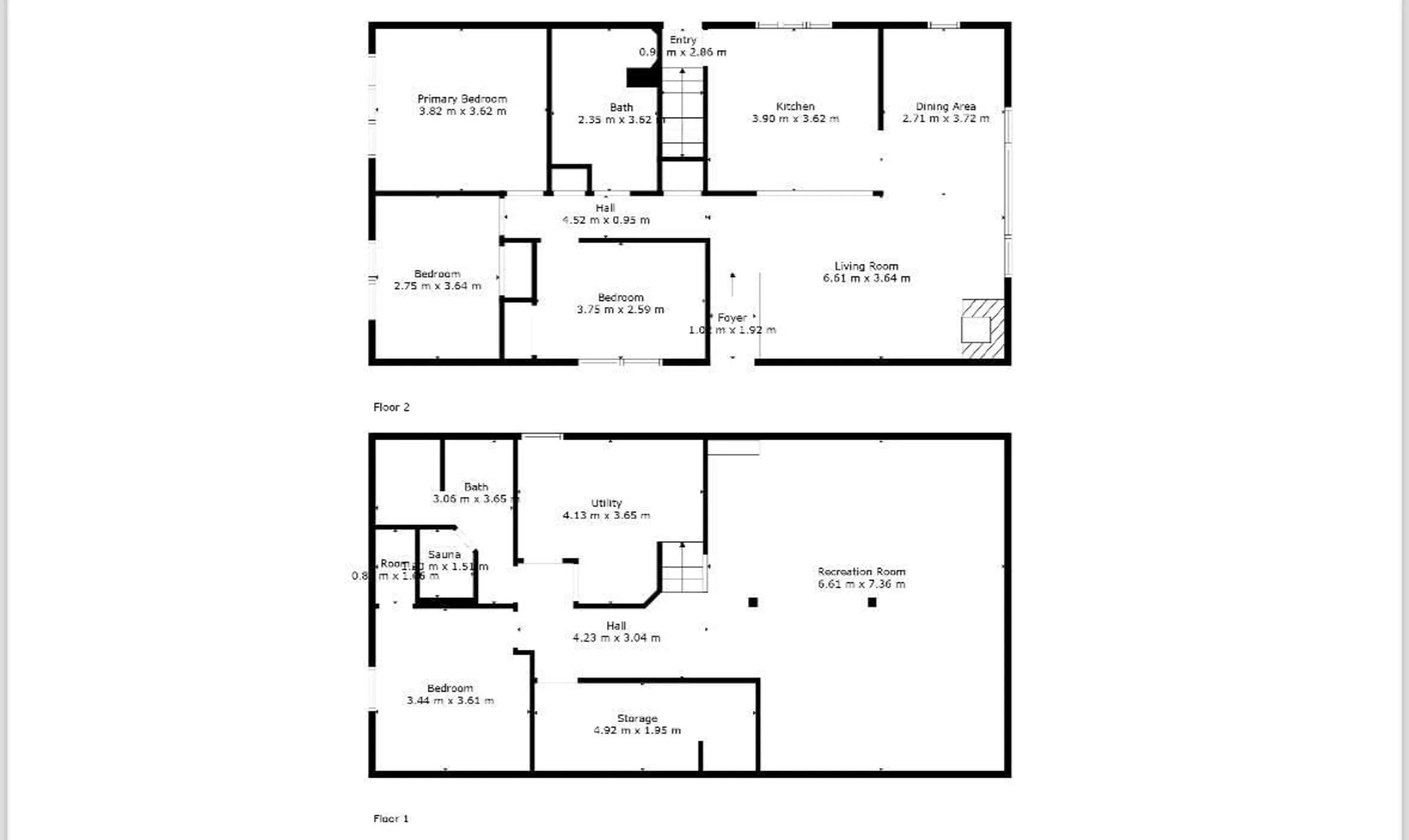 Floor plan for 4611 115 ST NW, Edmonton Alberta T6H3N7