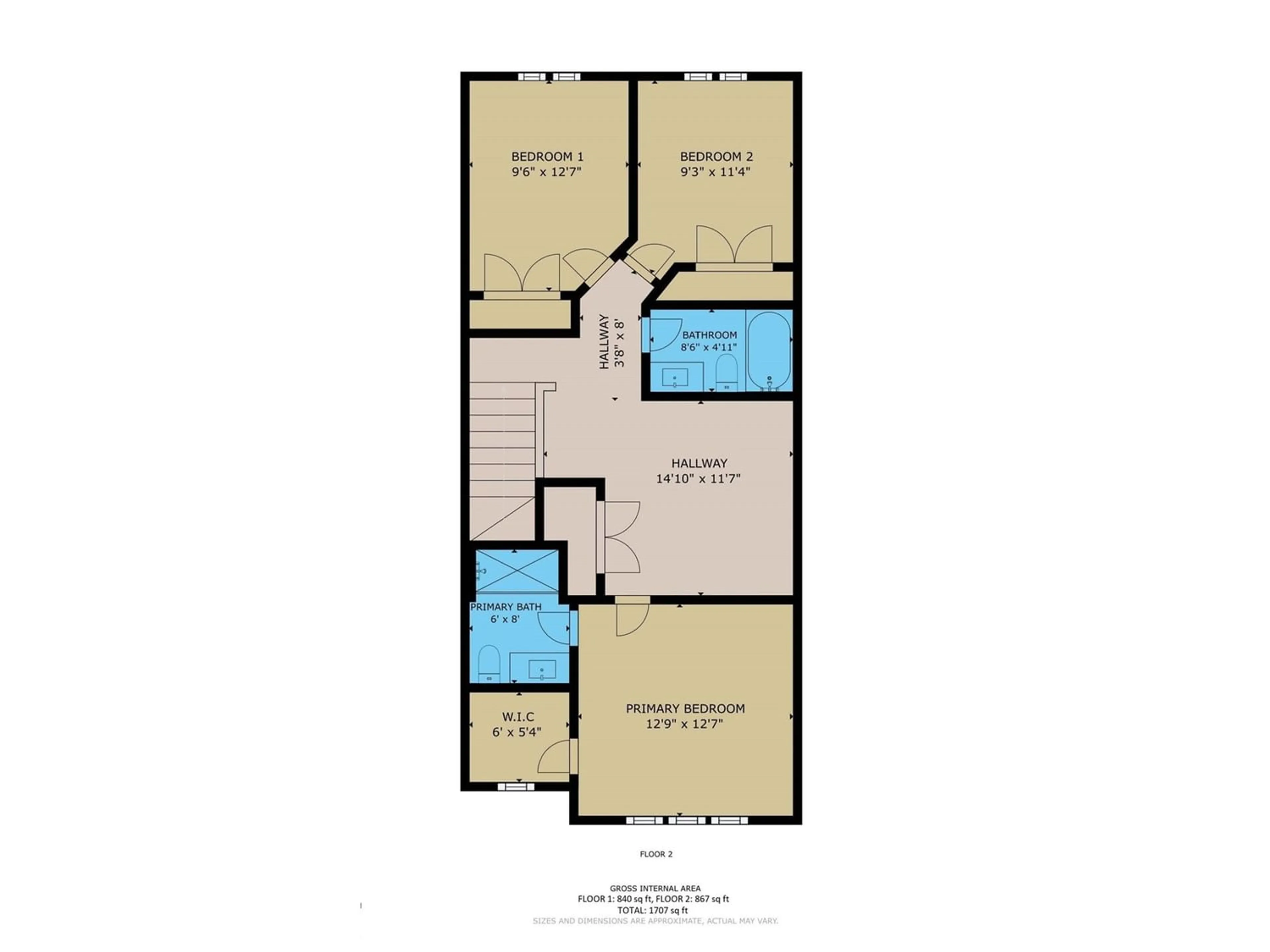 Floor plan for 9919 227 ST NW, Edmonton Alberta T5T7V1