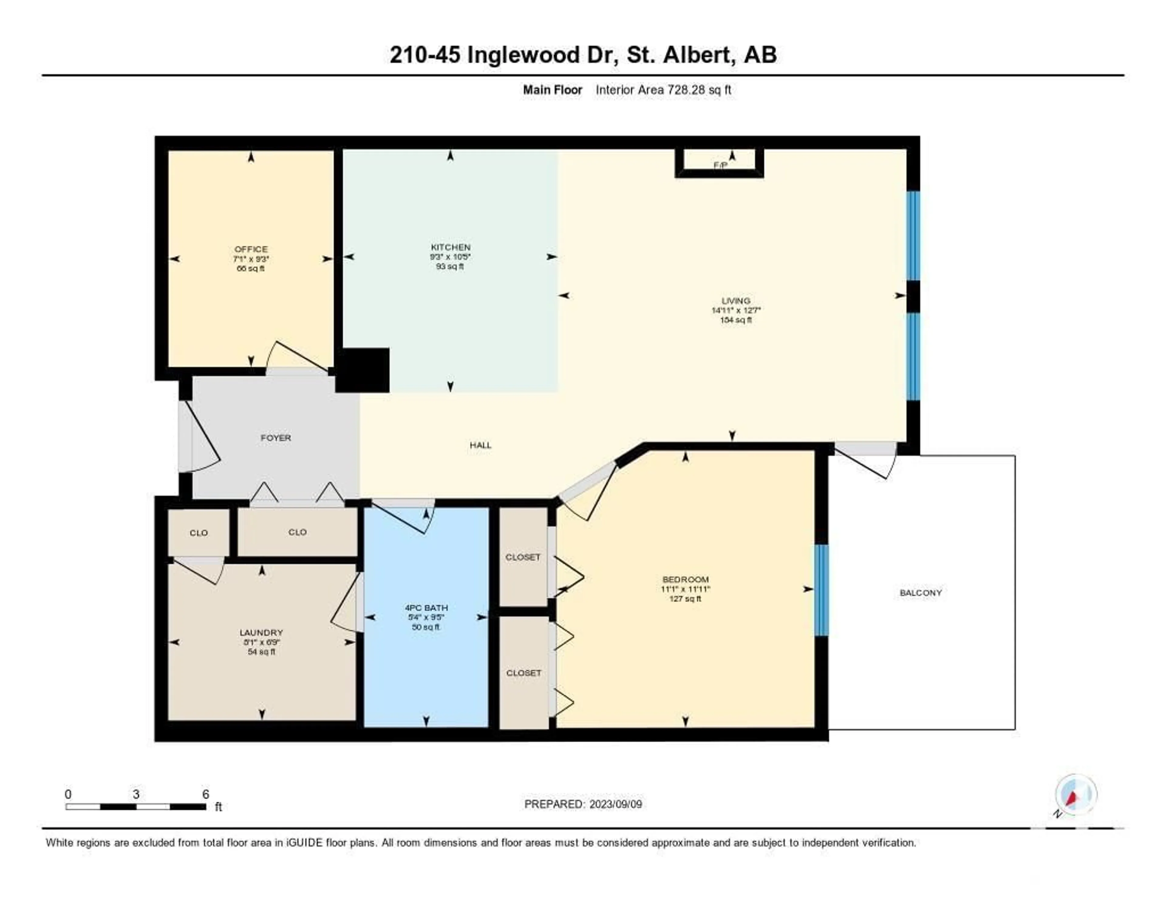 Floor plan for #210 45 INGLEWOOD DR, St. Albert Alberta T8N0B6