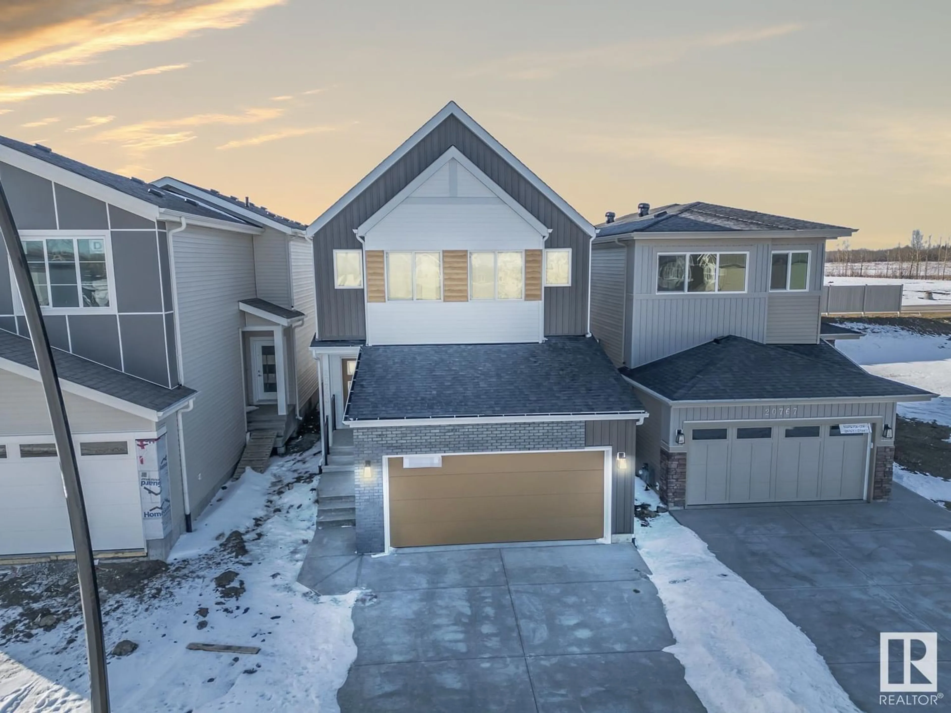 Frontside or backside of a home for 20763 24 AV NW, Edmonton Alberta T6M2J7