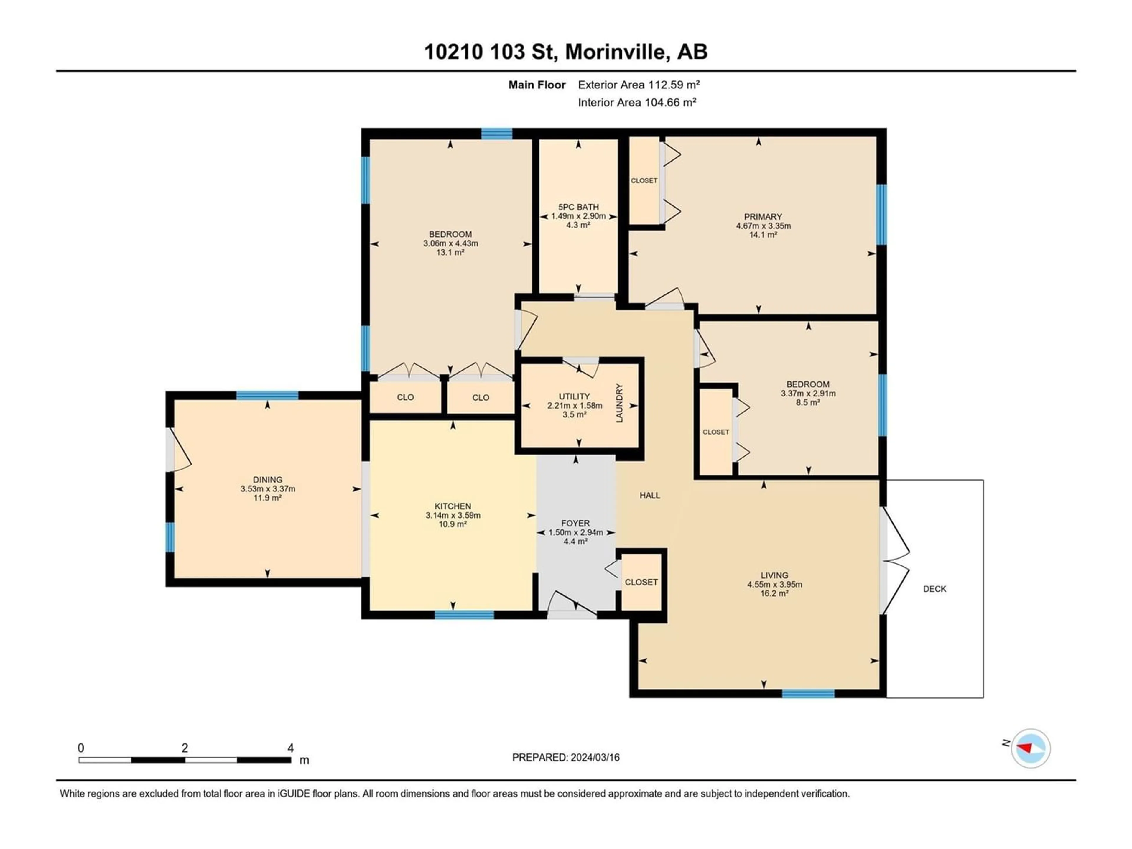 Floor plan for 10210 103 ST, Morinville Alberta T8R1A9