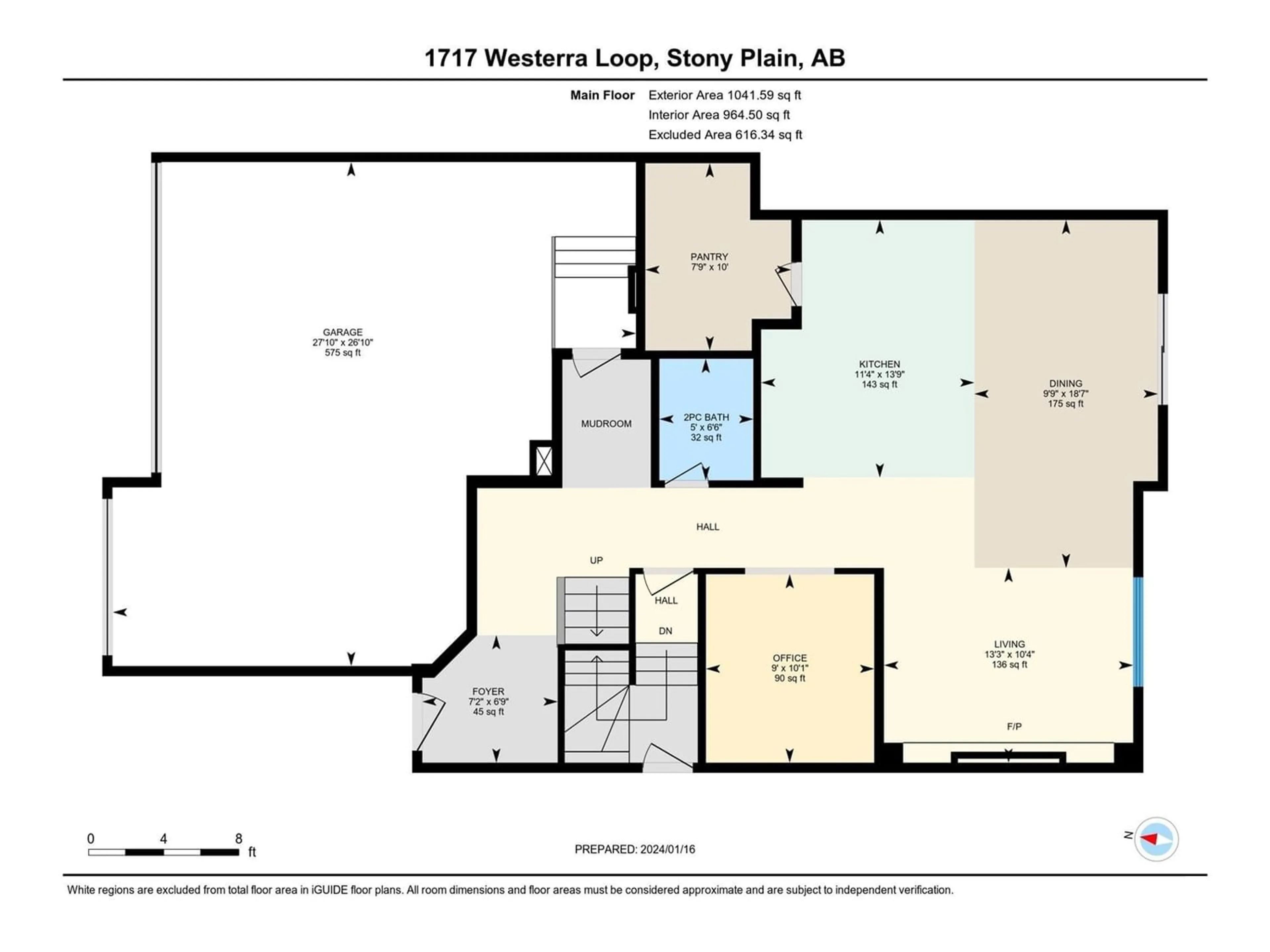 Floor plan for 1717 WESTERRA LO, Stony Plain Alberta T7X0K8