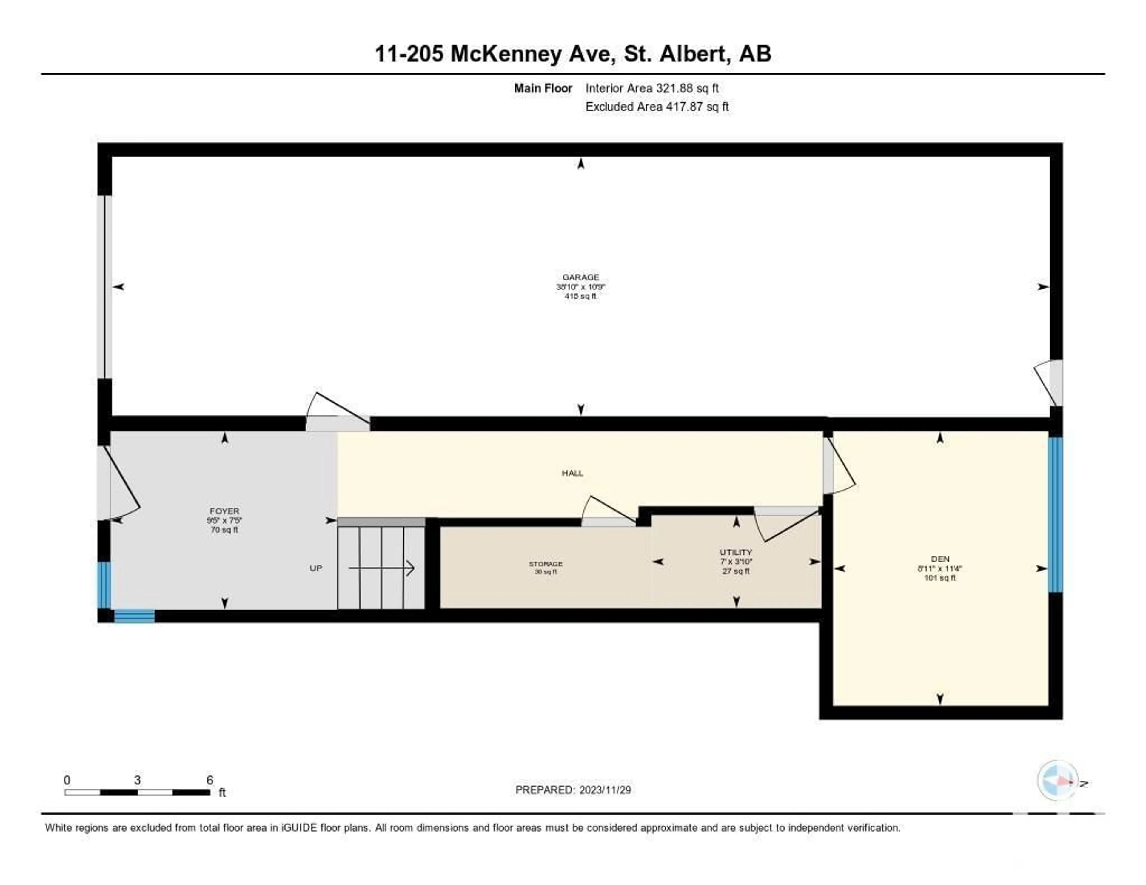 Floor plan for #11 205 MCKENNEY AV, St. Albert Alberta T8N7S8