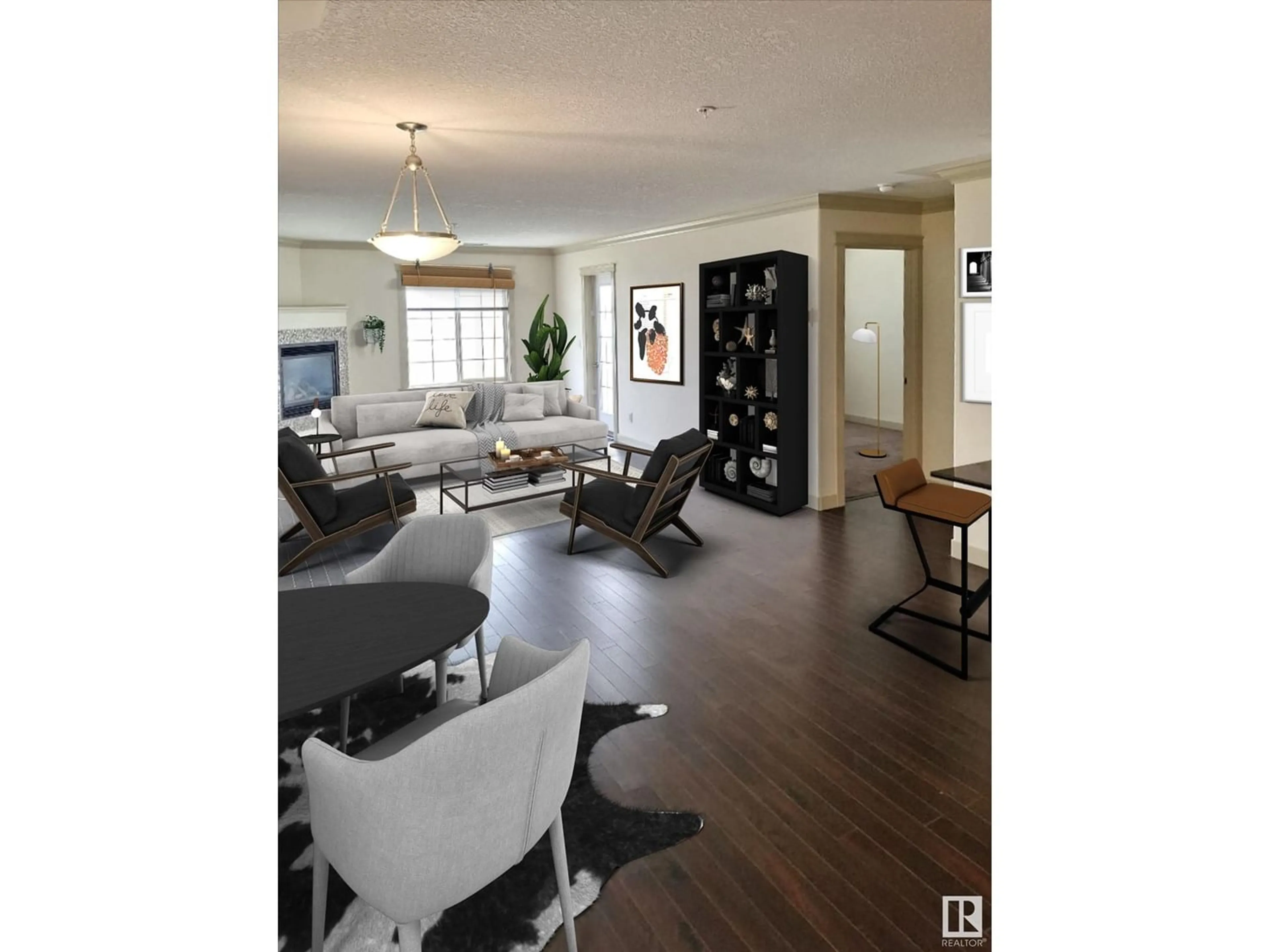 Living room for #210 16235 51 ST NW, Edmonton Alberta T5Y0V3