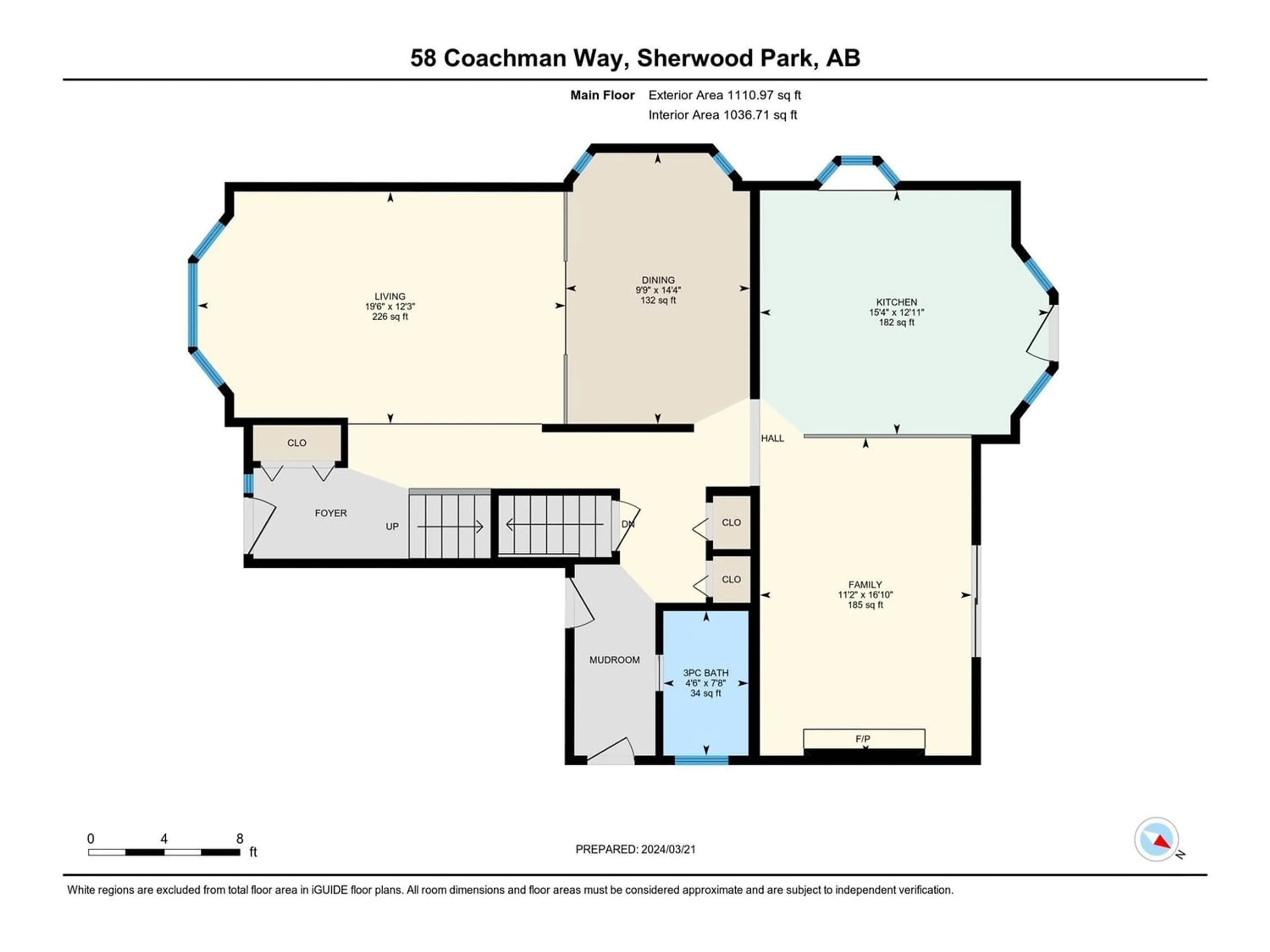 Floor plan for 58 COACHMAN WY, Sherwood Park Alberta T8H1B8